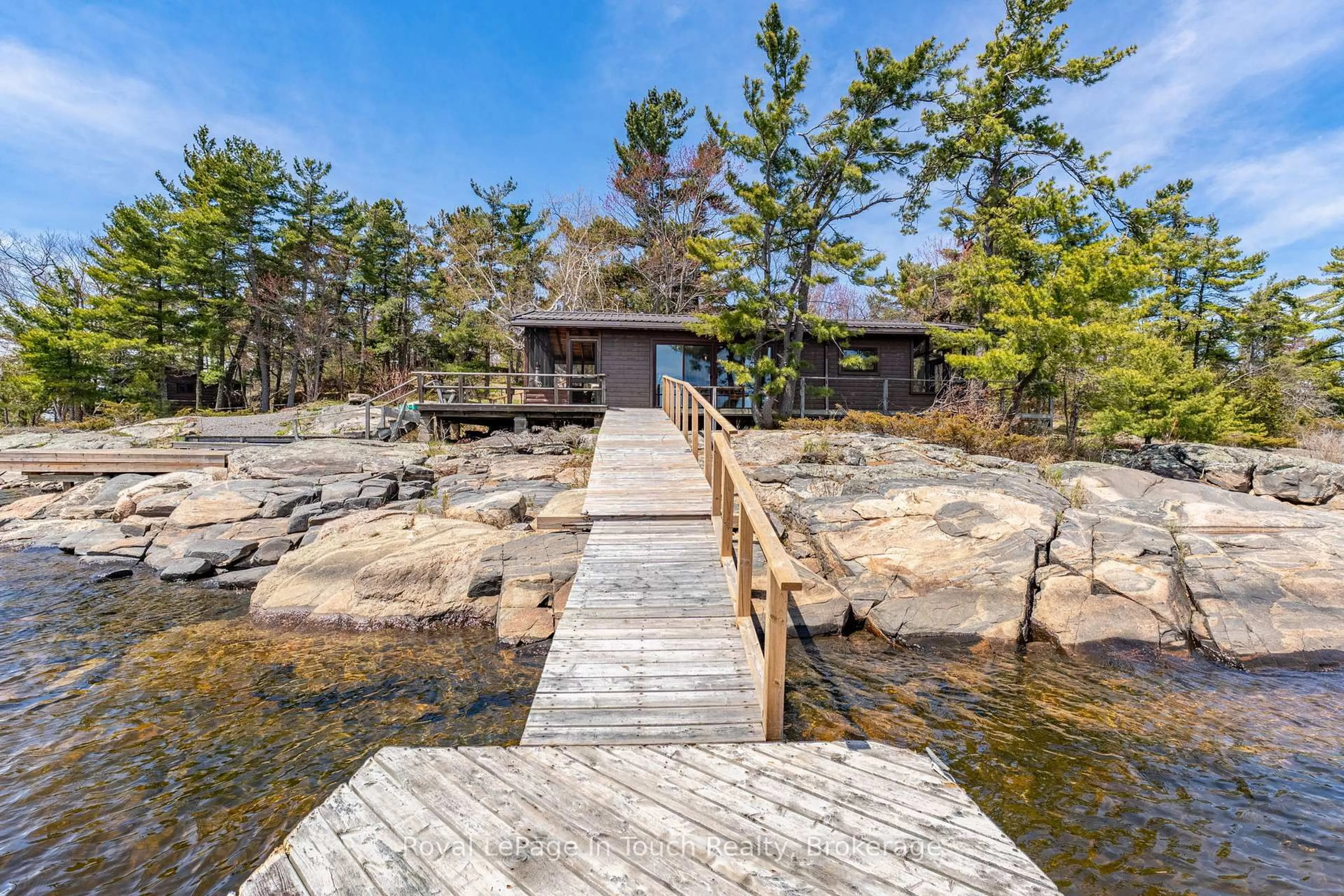 Patio, water/lake/river/ocean view for 5 B202 Barnicke Island, The Archipelago Ontario P2A 0B7