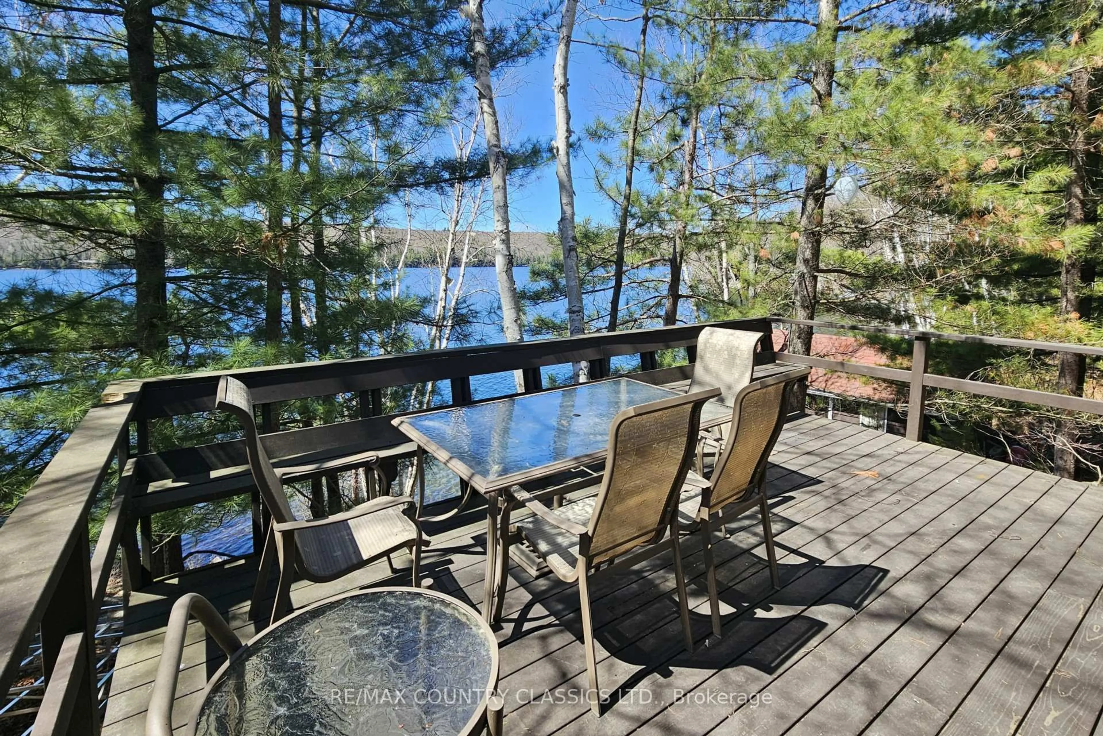Patio, water/lake/river/ocean view for 2378 Papineau Lake Rd, Douglas Ontario K0J 2S0