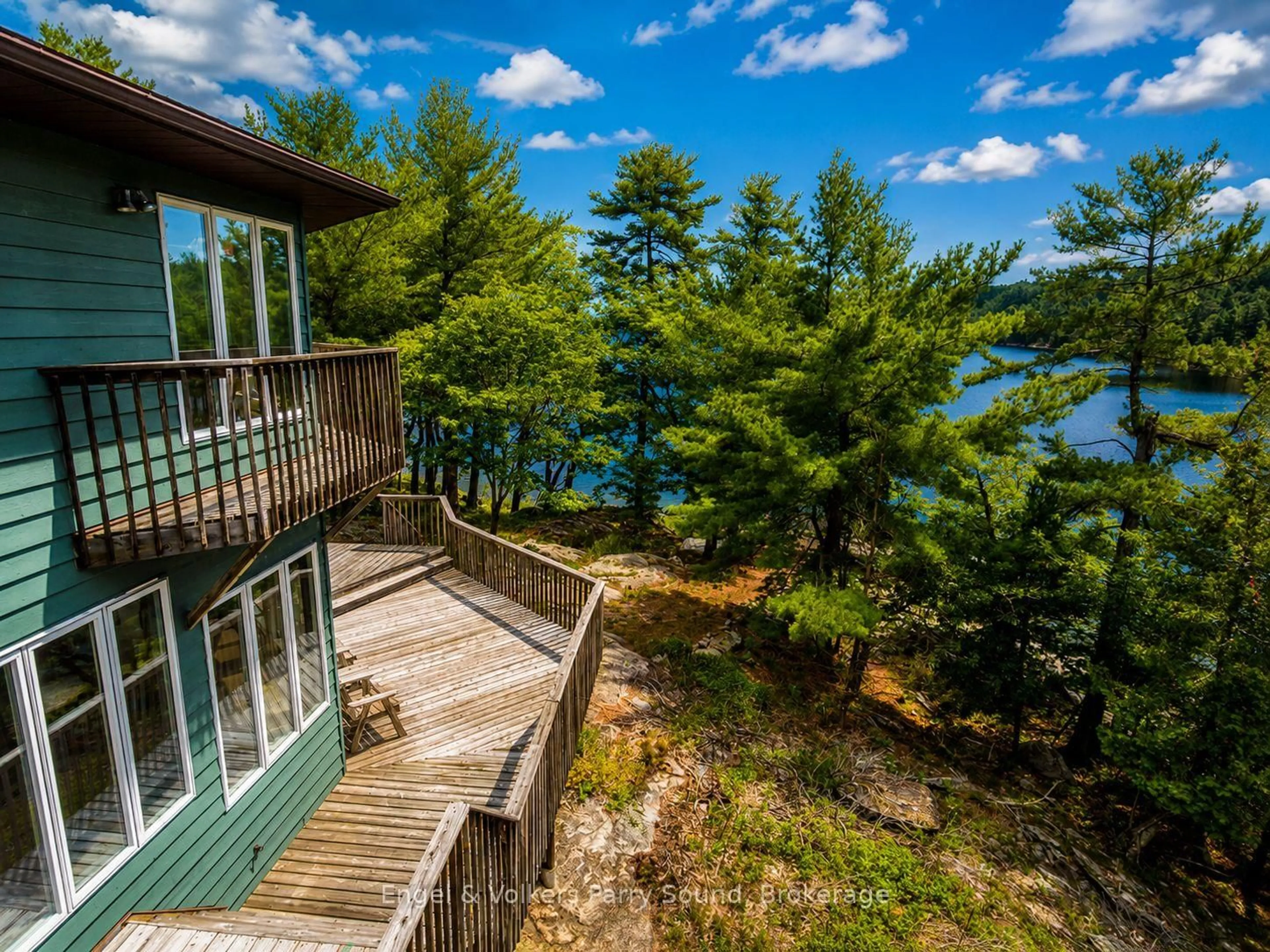 Patio, water/lake/river/ocean view for 1 Loon Bay, Carling Ontario P0G 1G0
