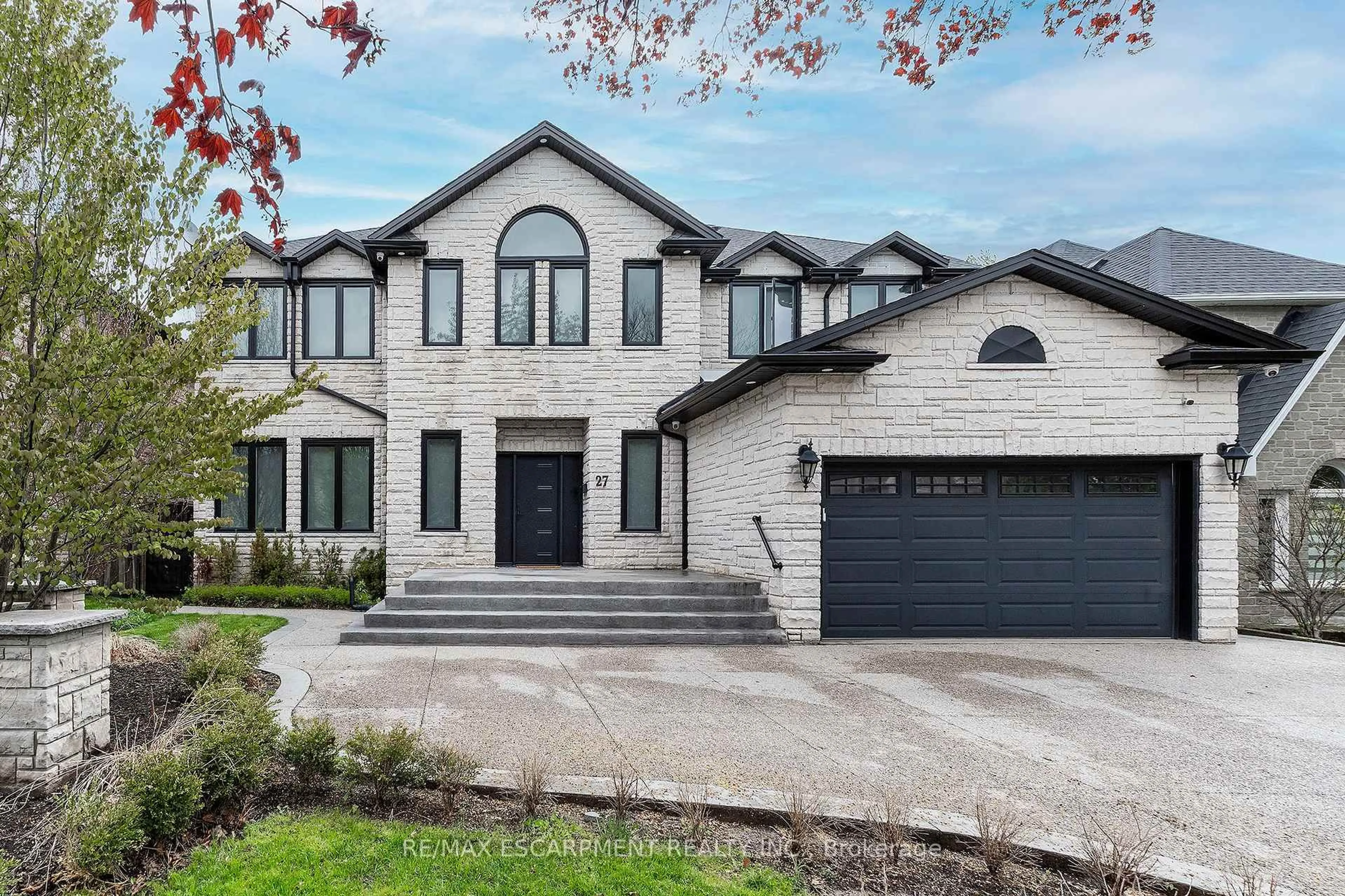 Home with brick exterior material, street for 27 Elodia Crt, Hamilton Ontario L9C 7R2
