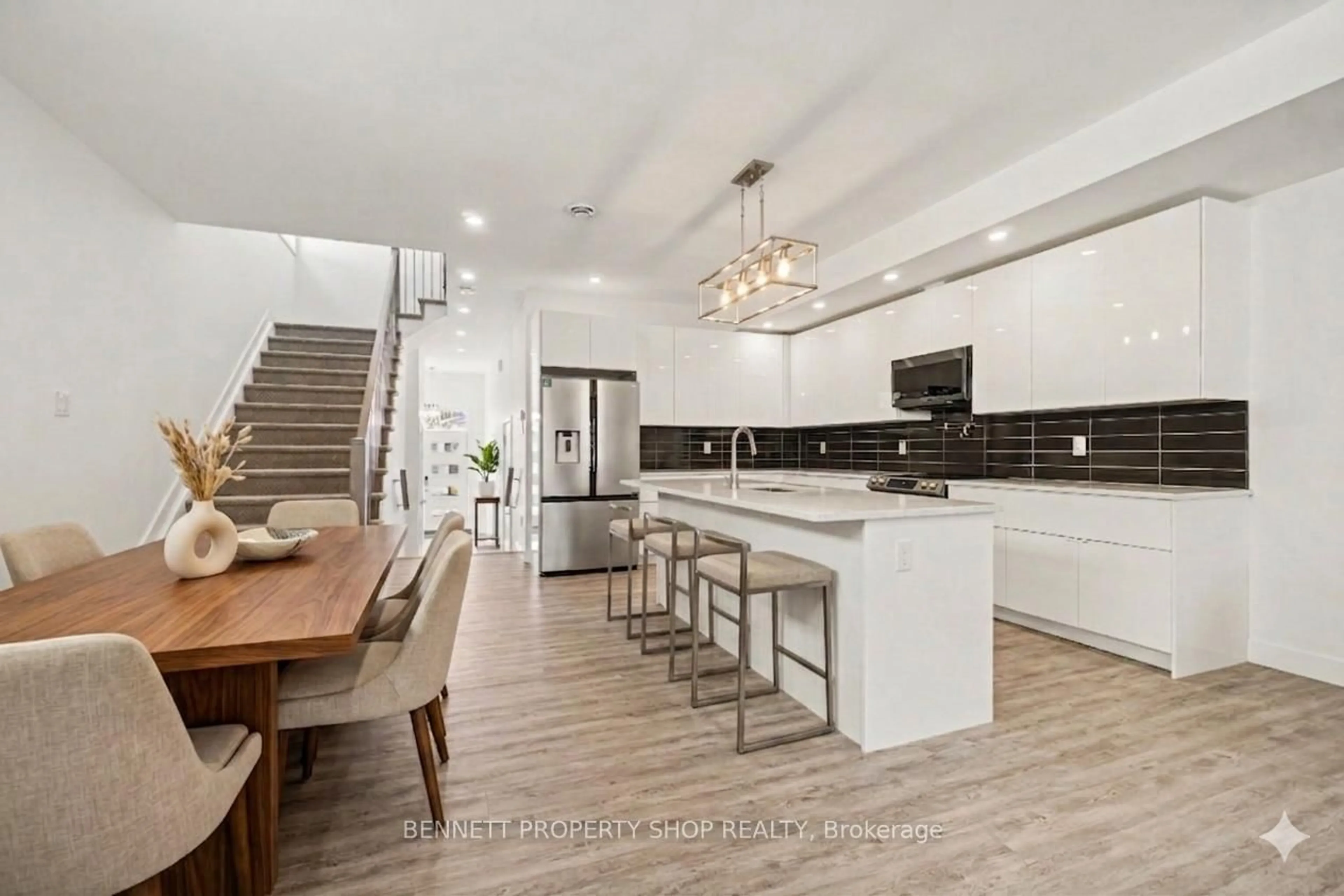 Open concept kitchen, ceramic/tile floor for 1227 Ridgemont Ave, Ottawa Ontario K1V 6E6
