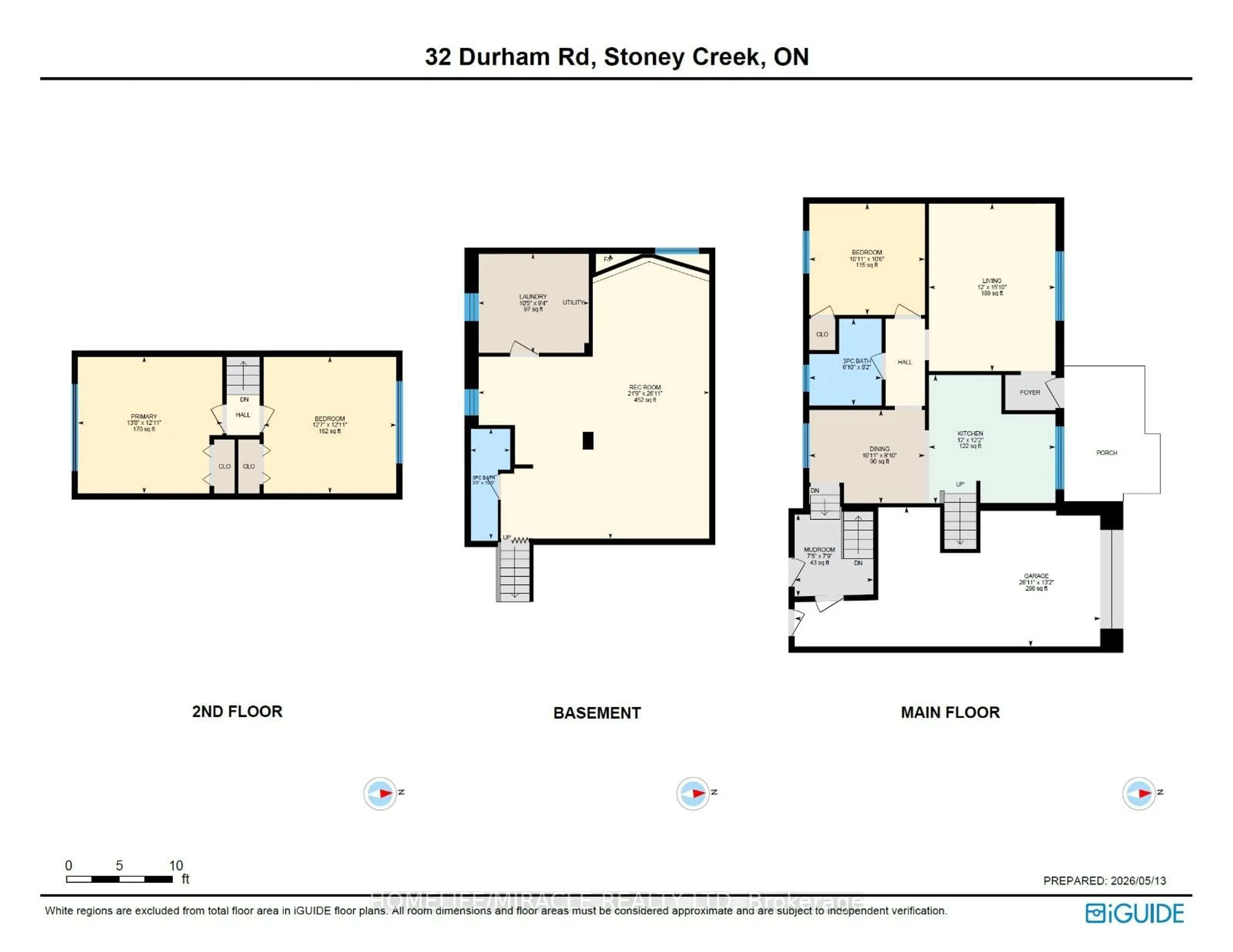 Floor plan for 32 Durham Rd, Hamilton Ontario L8E 1X1
