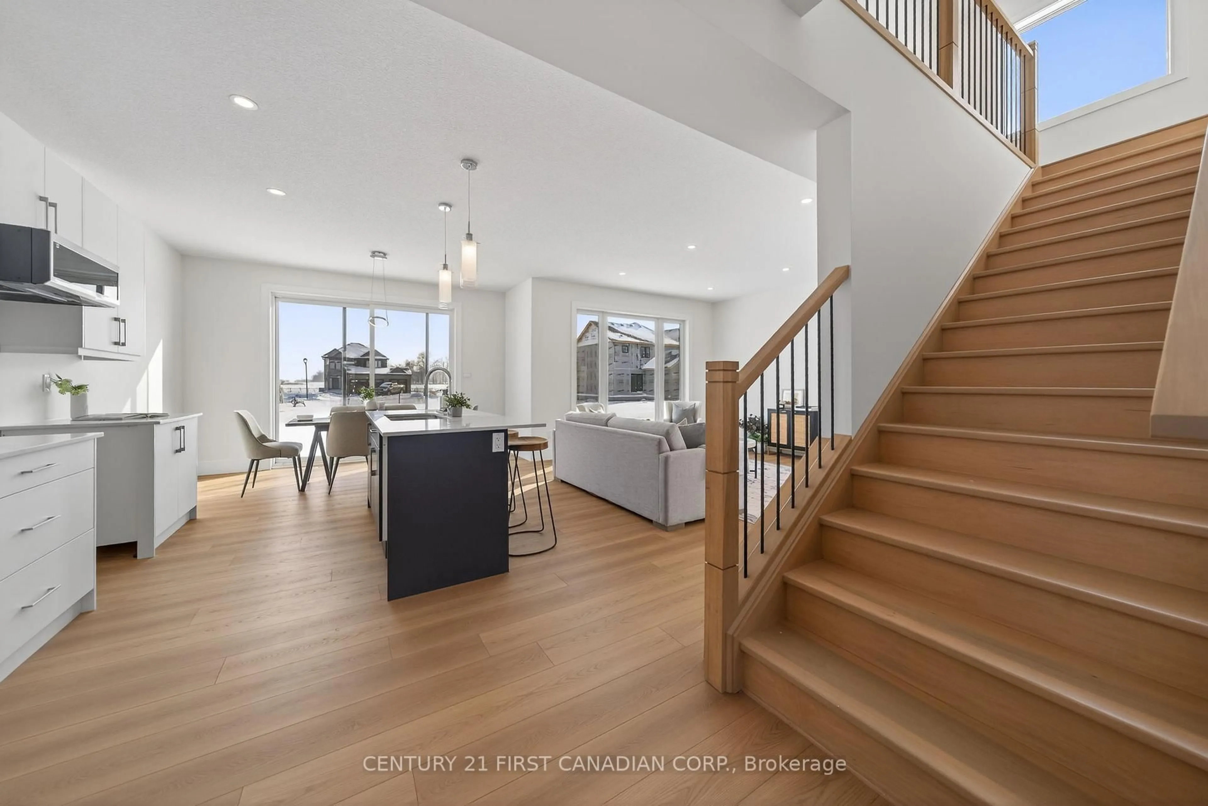 Open concept kitchen, unknown for 16 Sheldabren St, North Middlesex Ontario N0M 1A0