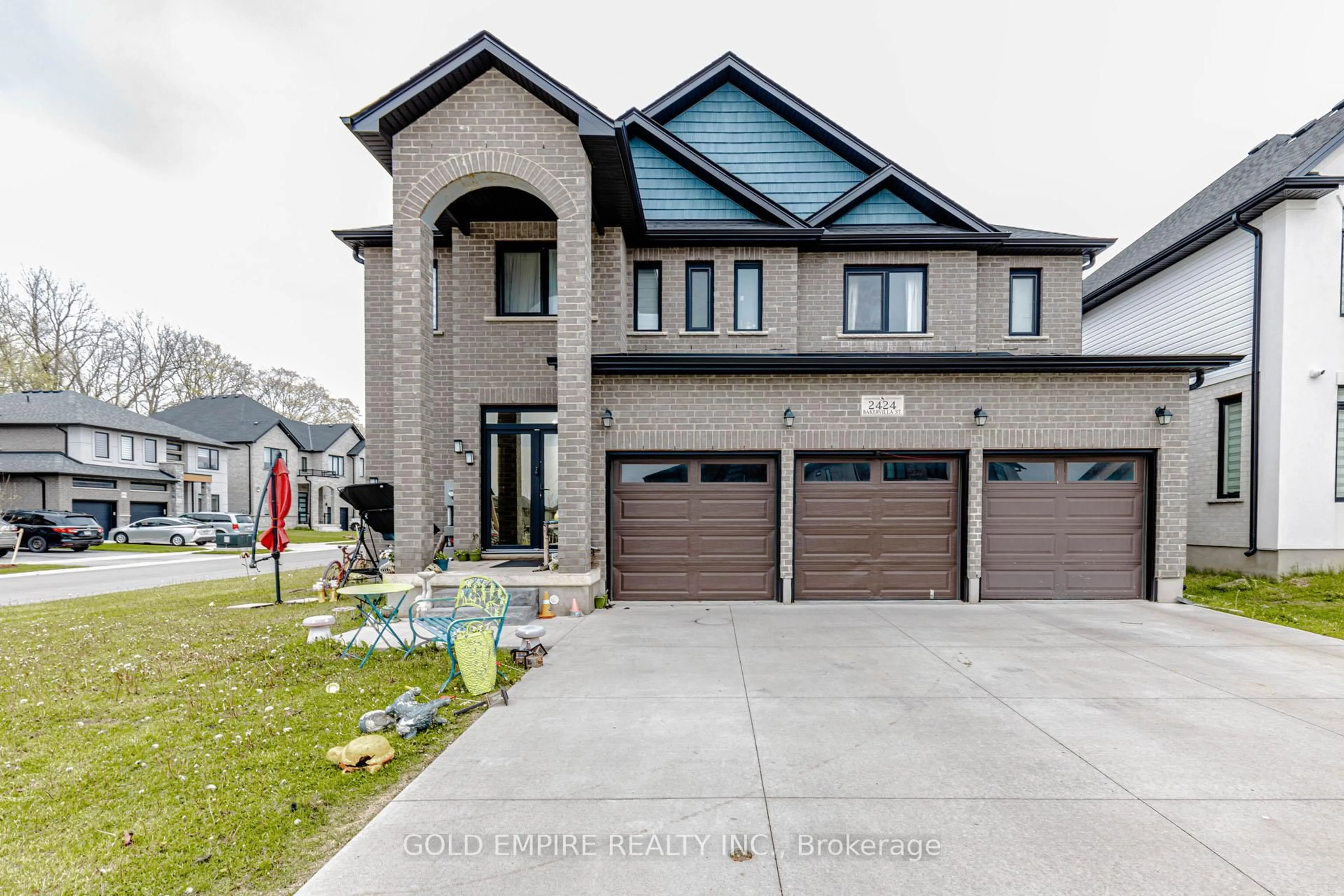 Home with brick exterior material, street for 2424 BAKERVILLA St, London South Ontario N6P 0E7