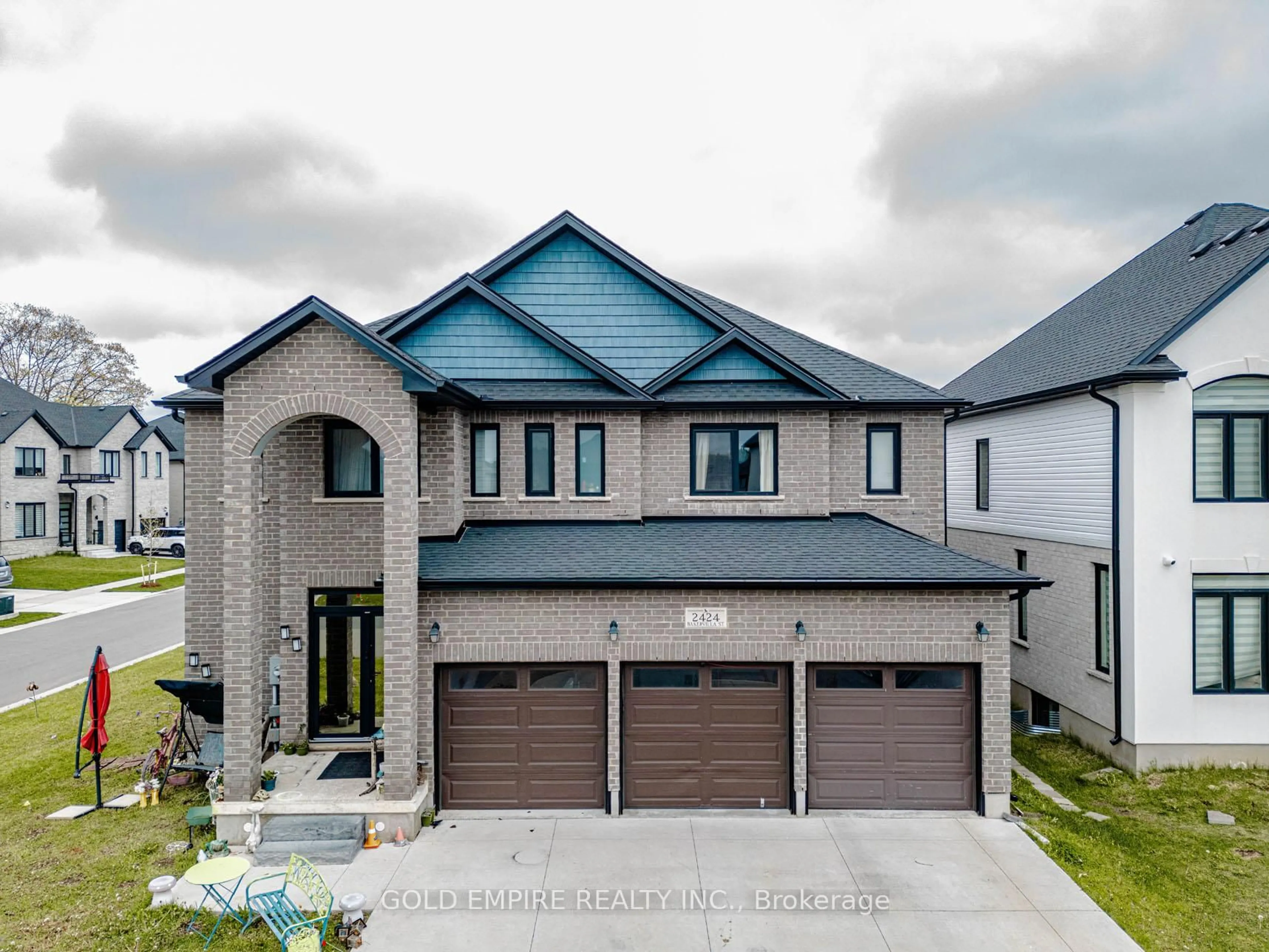 Home with brick exterior material, street for 2424 BAKERVILLA St, London South Ontario N6P 0E7