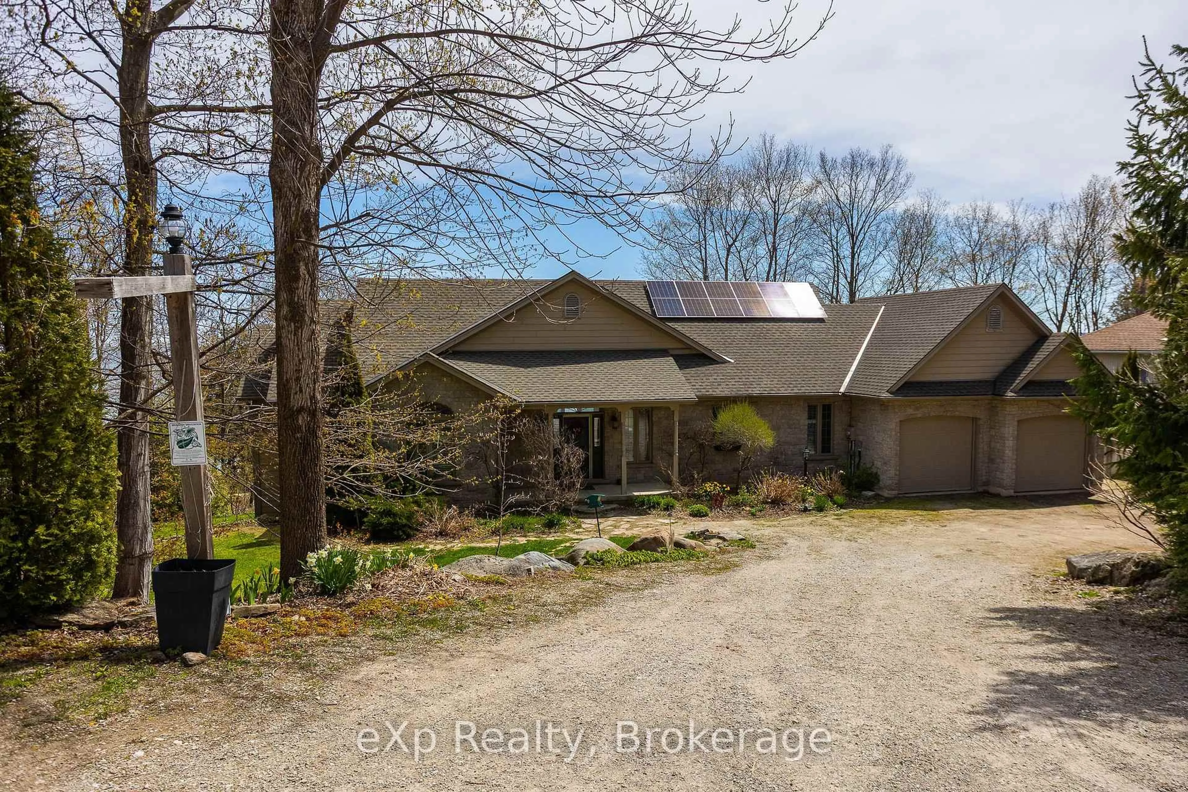 A pic from outside/outdoor area/front of a property/back of a property/a pic from drone, unknown for 504853 Grey Road 1, Georgian Bluffs Ontario N0H 1S0