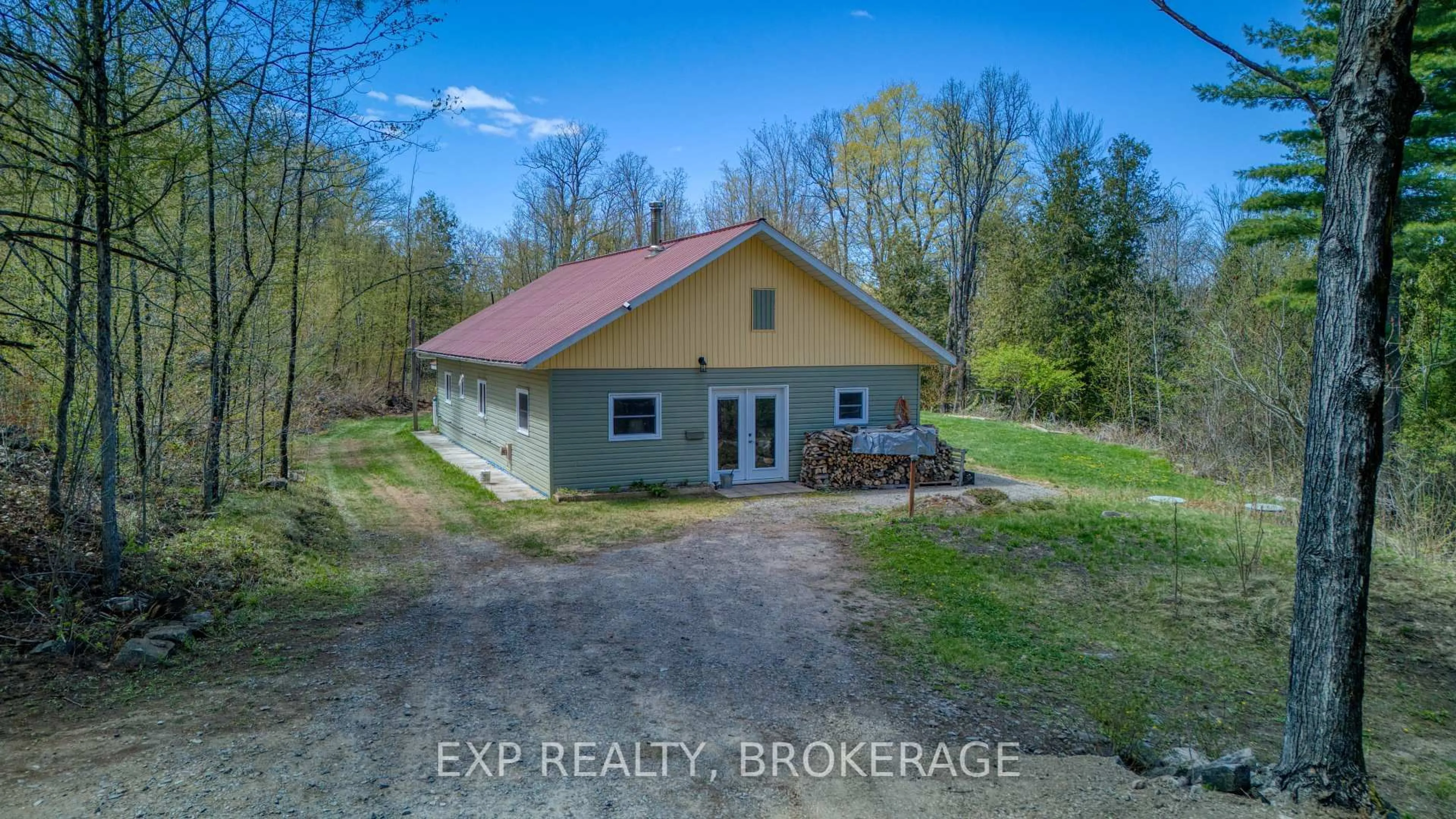 A pic from outside/outdoor area/front of a property/back of a property/a pic from drone, building for 371 Sherbrooke Dr, Maberly Ontario K0H 2B0