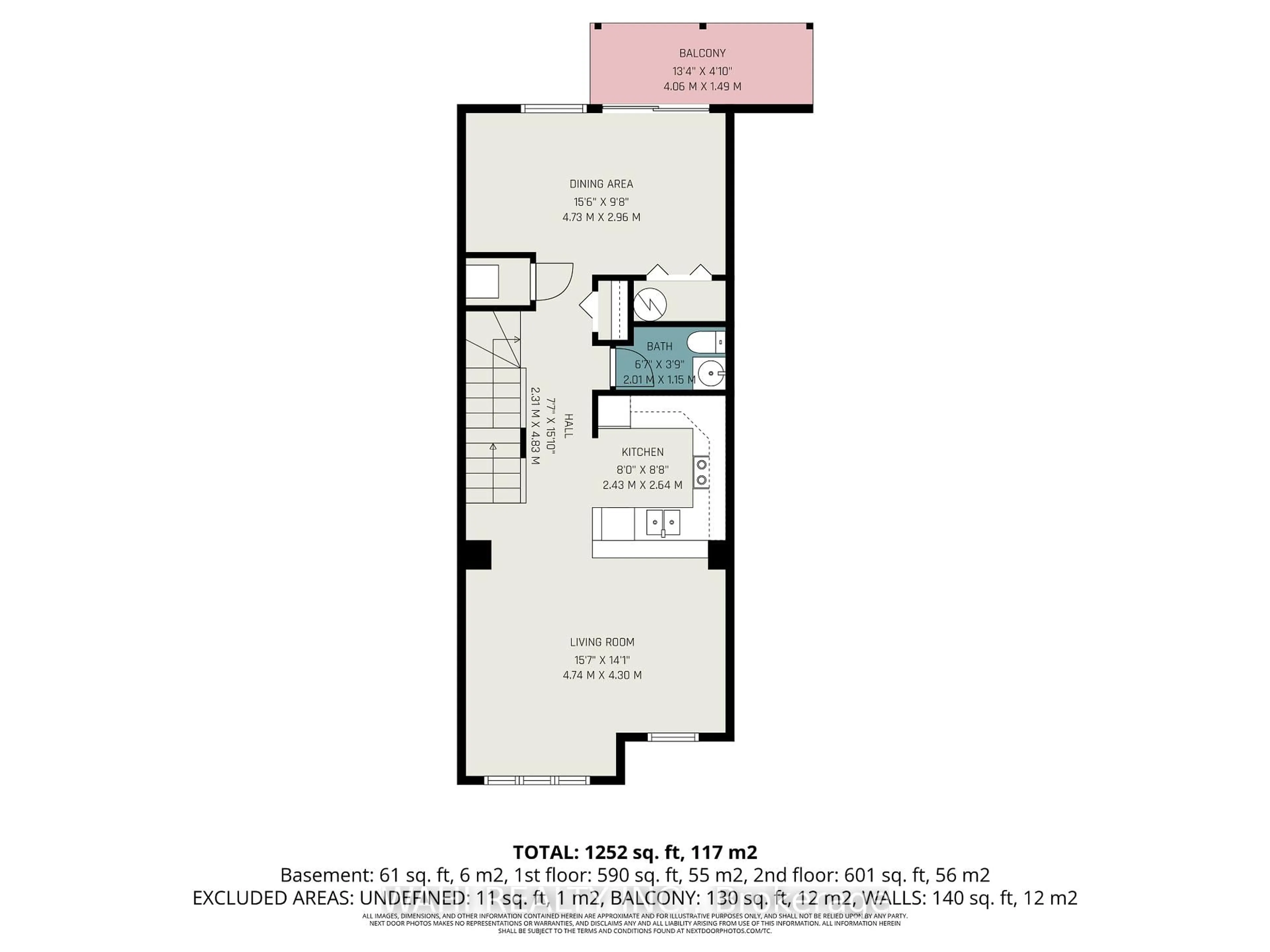 Floor plan for 155 Windswept Private, Ottawa Ontario K1V 0Z4