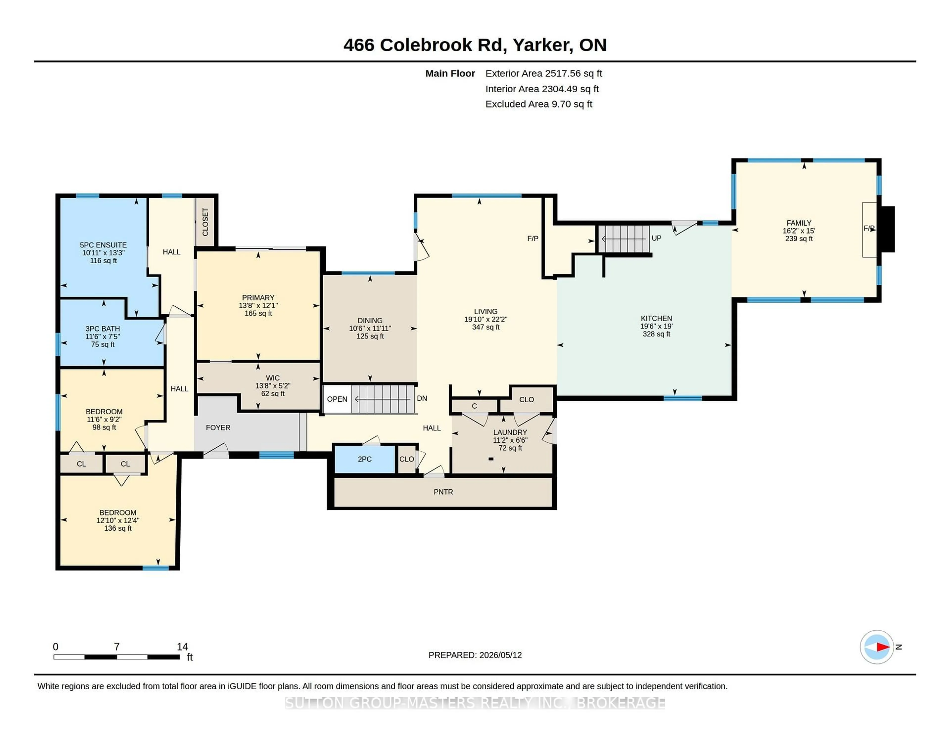 Floor plan for 466 Colebrook Rd, Yarker Ontario K0K 3N0