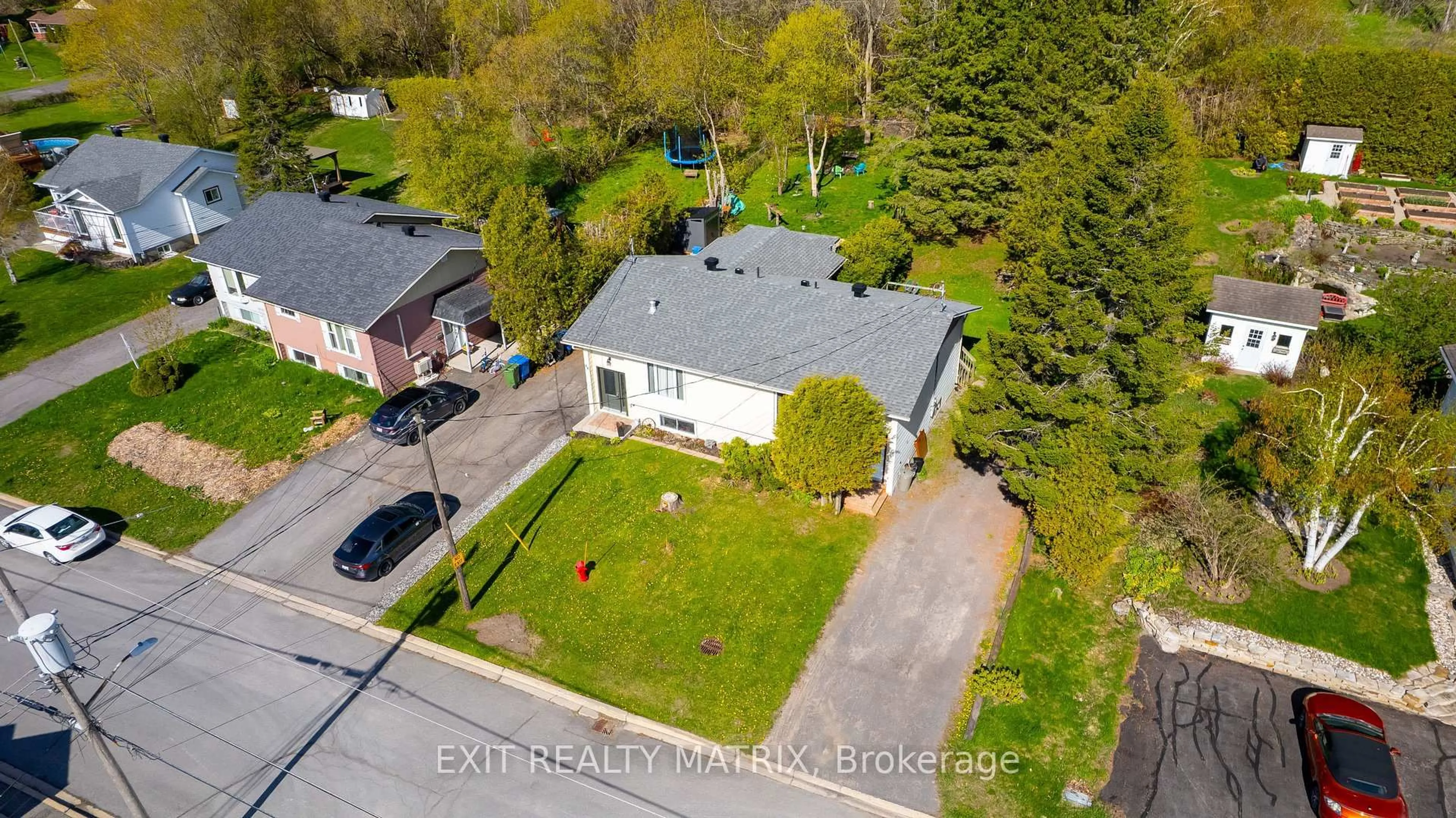 A pic from outside/outdoor area/front of a property/back of a property/a pic from drone, street for 82 Bertha Ave, Champlain Ontario K0B 1R0