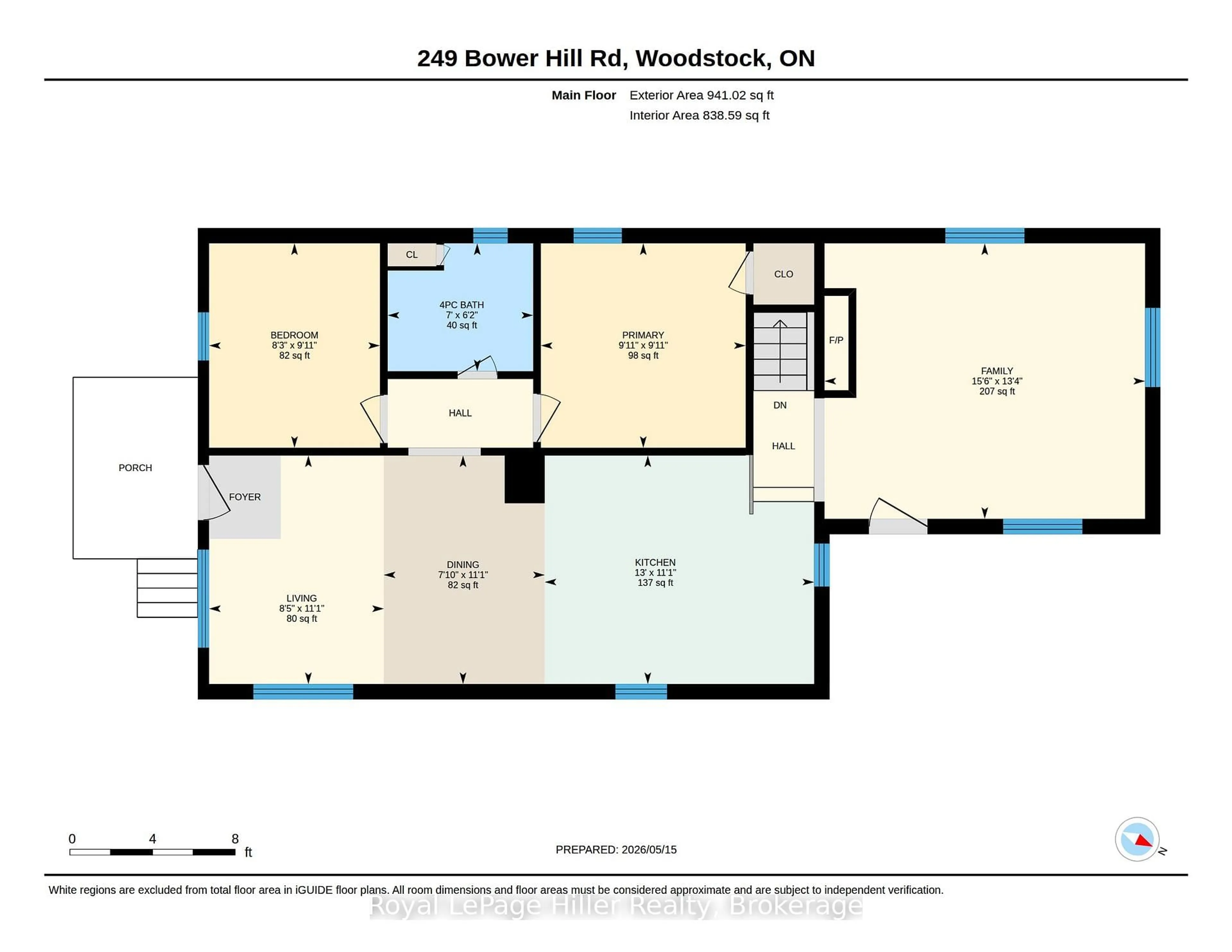 Floor plan for 249 Bower Hill Rd, Woodstock Ontario N4S 2N5