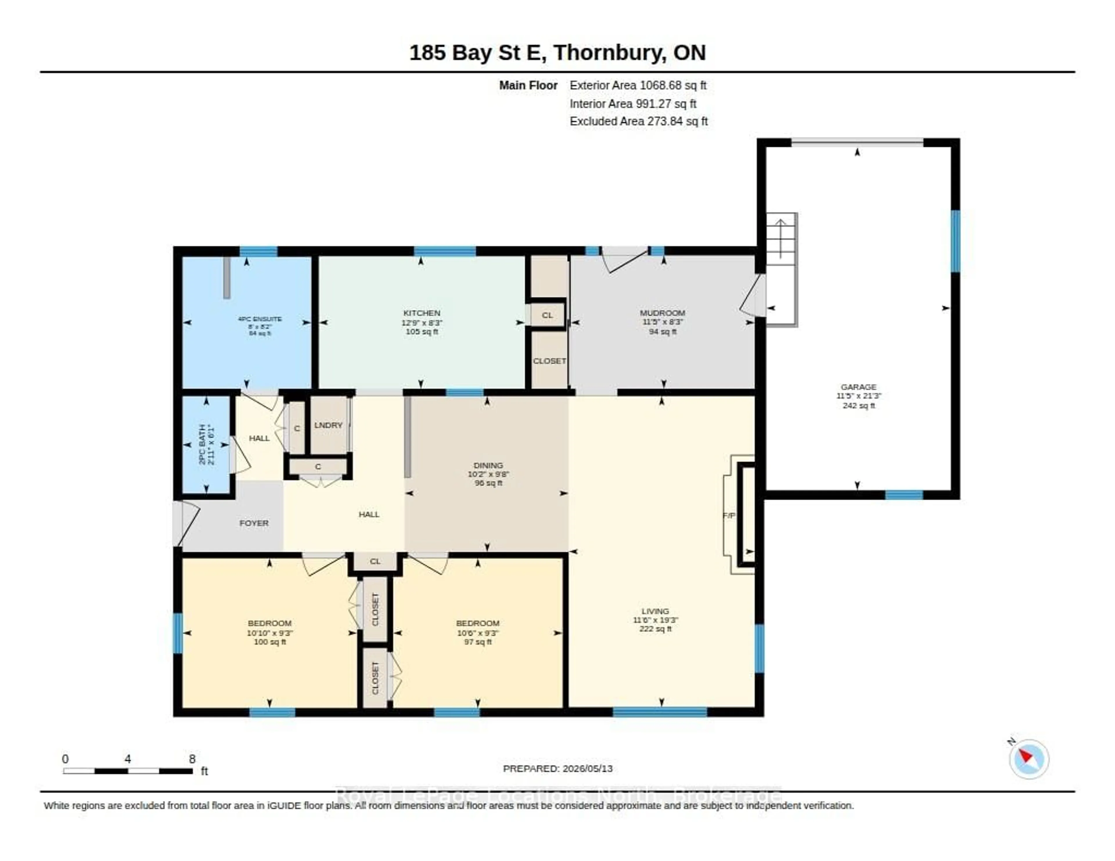 Floor plan for 185 Bay St, Blue Mountains Ontario N0H 2P0