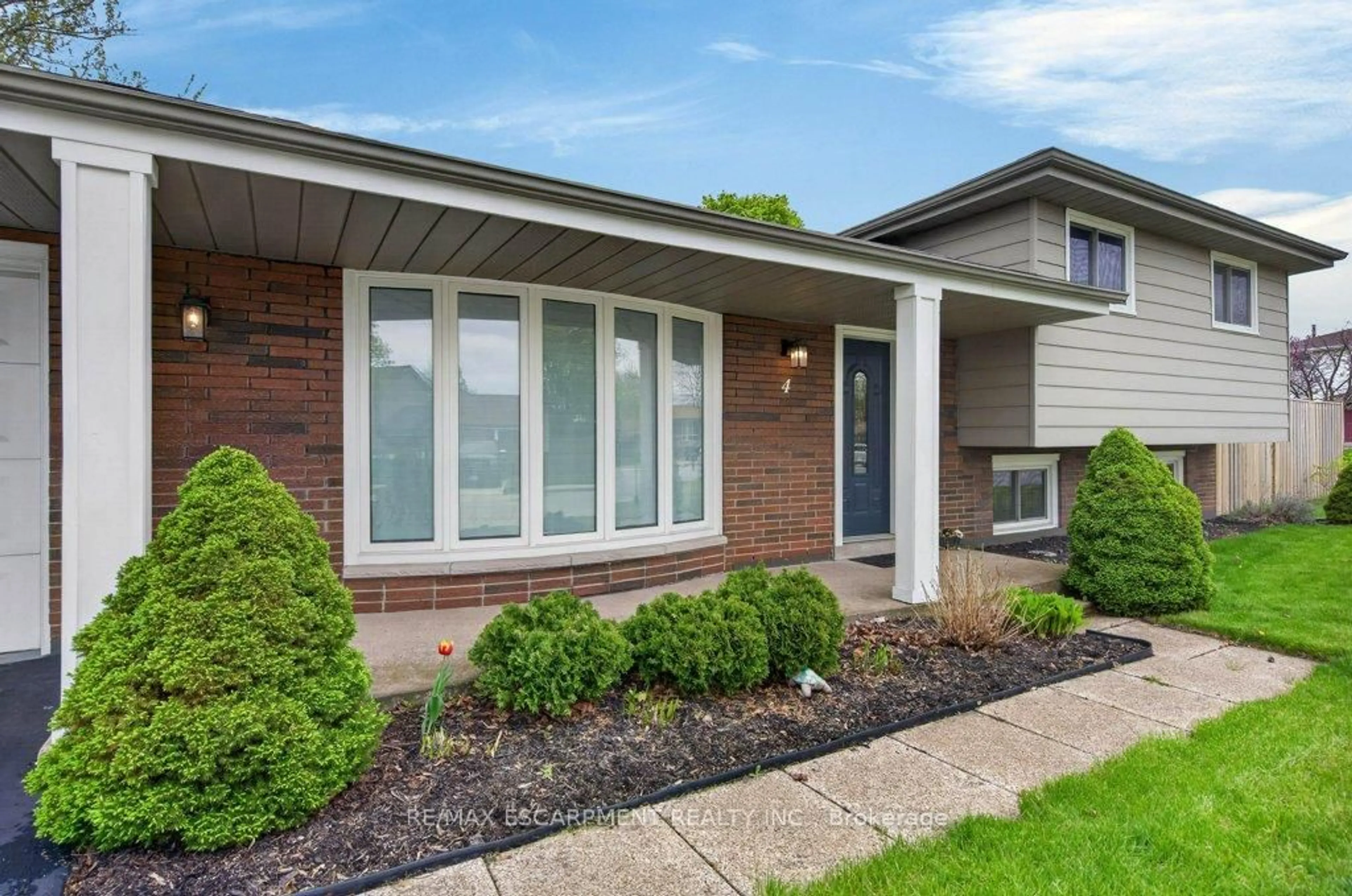 Home with brick exterior material, street for 4 Camelot Dr, Hamilton Ontario L8V 2L2