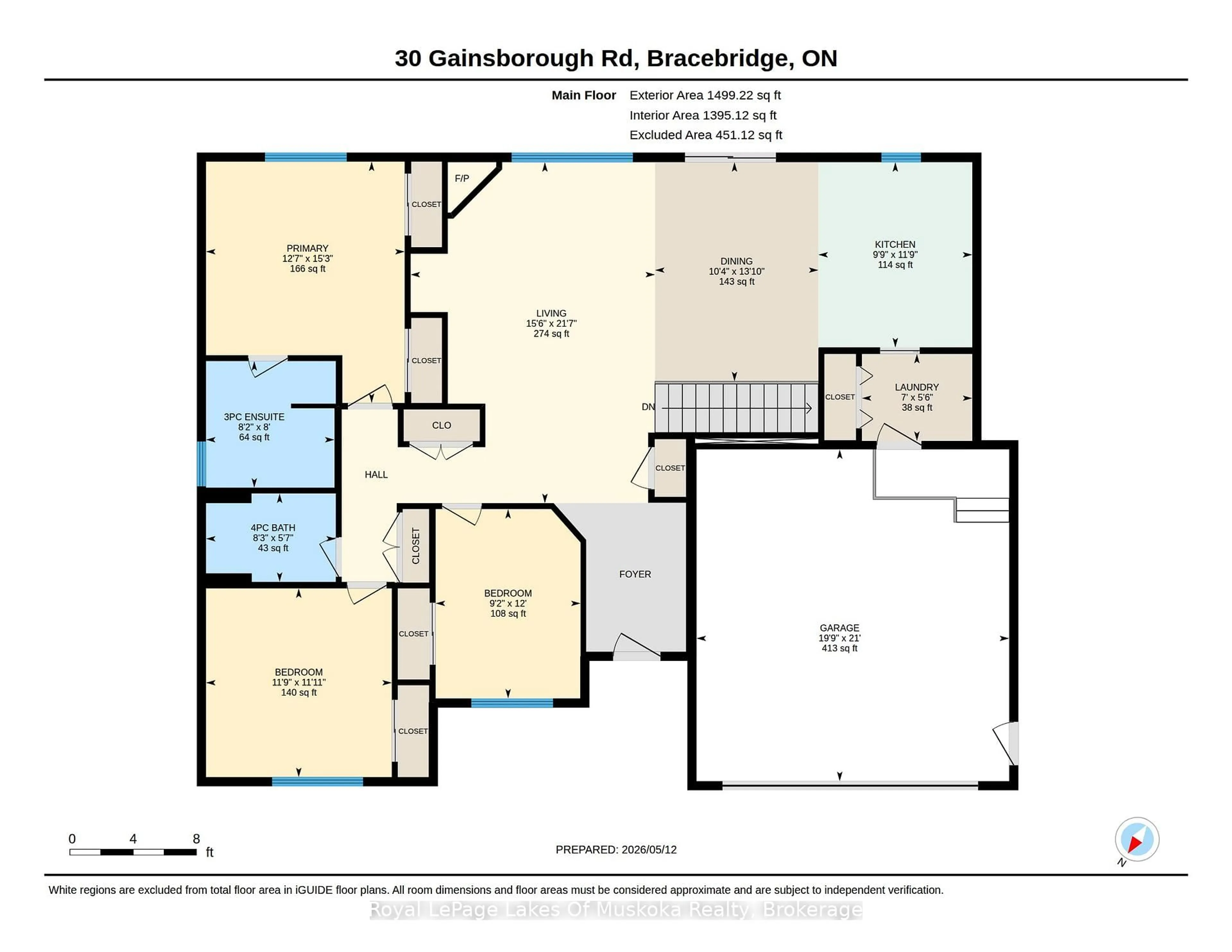 Floor plan for 30 & 32 Gainsborough Rd, Bracebridge Ontario P1L 1W8