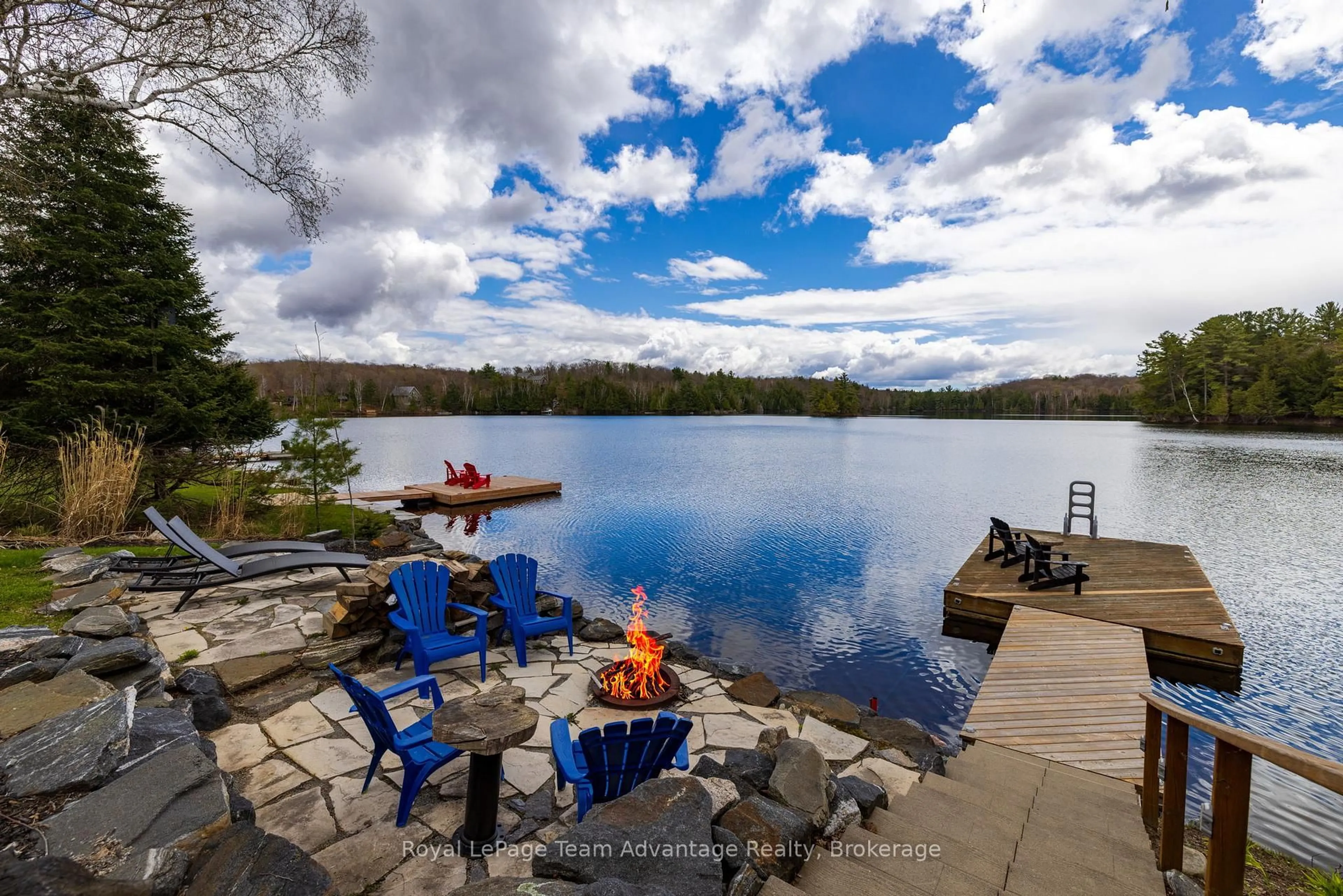 Patio, water/lake/river/ocean view for 1 Wren Pl, McDougall Ontario P2A 2W7