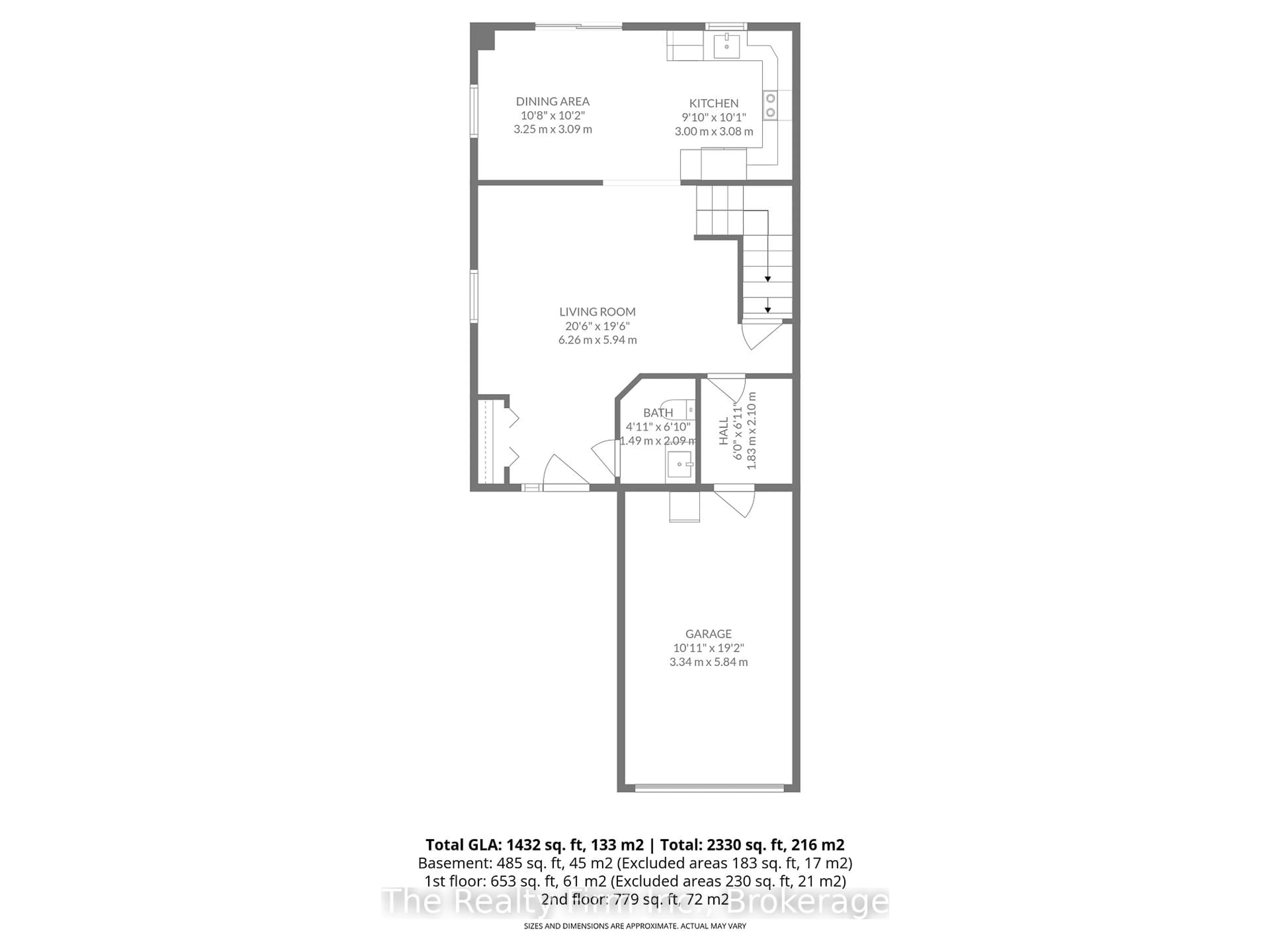 Floor plan for 515 Hummingbird Cres, Woodstock Ontario N4T 1V9