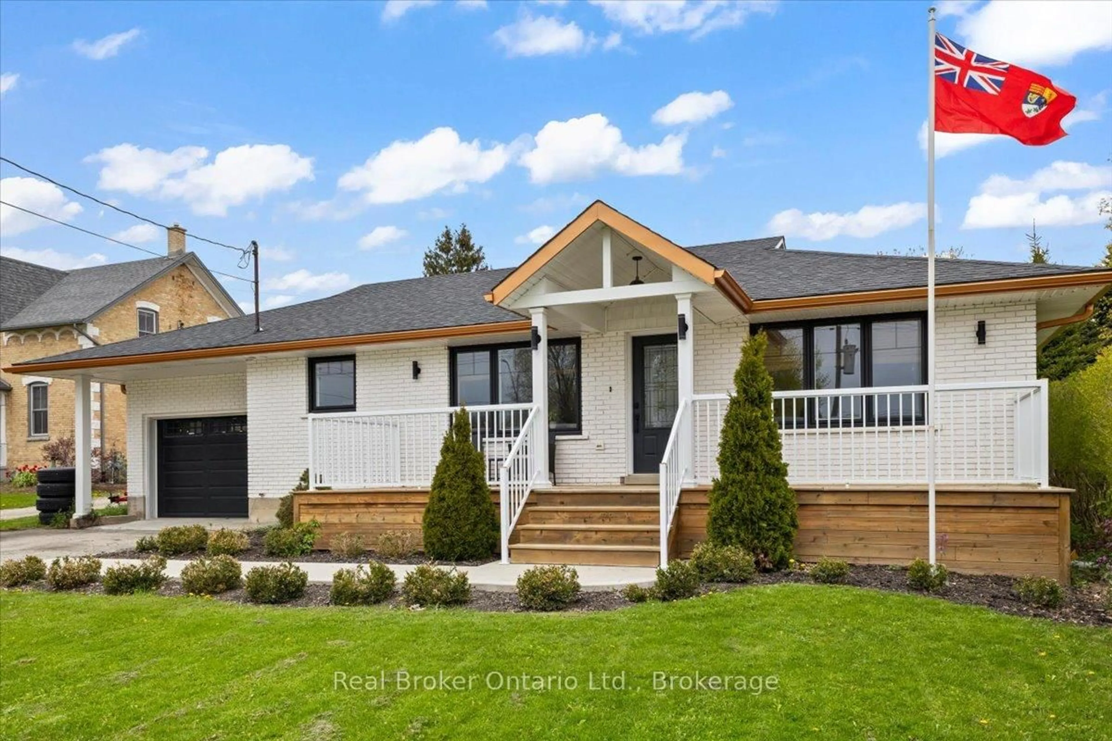 Home with vinyl exterior material, street for 1050 9 Highway, South Bruce Ontario N0G 2J0