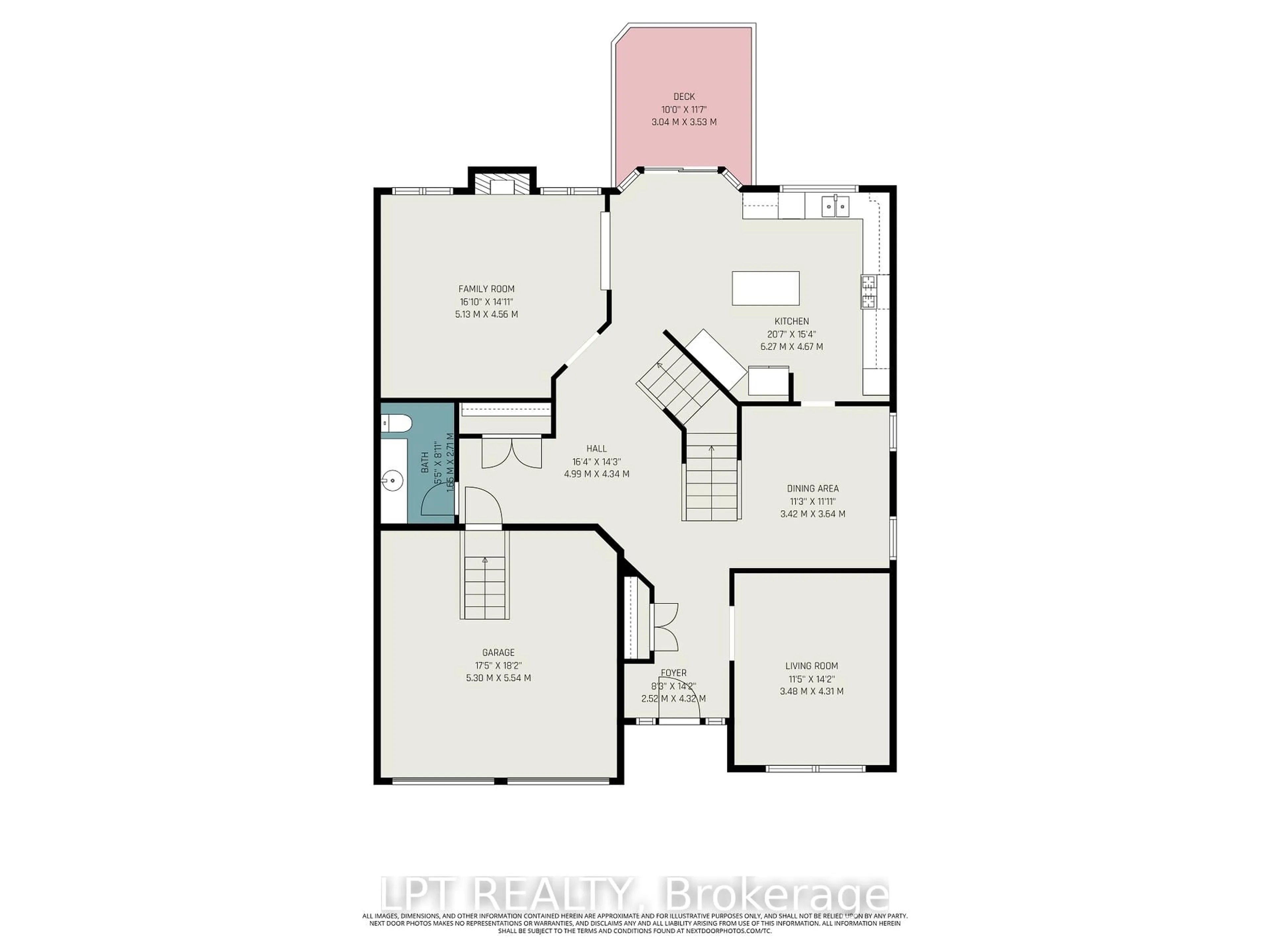 Floor plan for 801 Fiddlehead St, Ottawa Ontario K1T 0M1