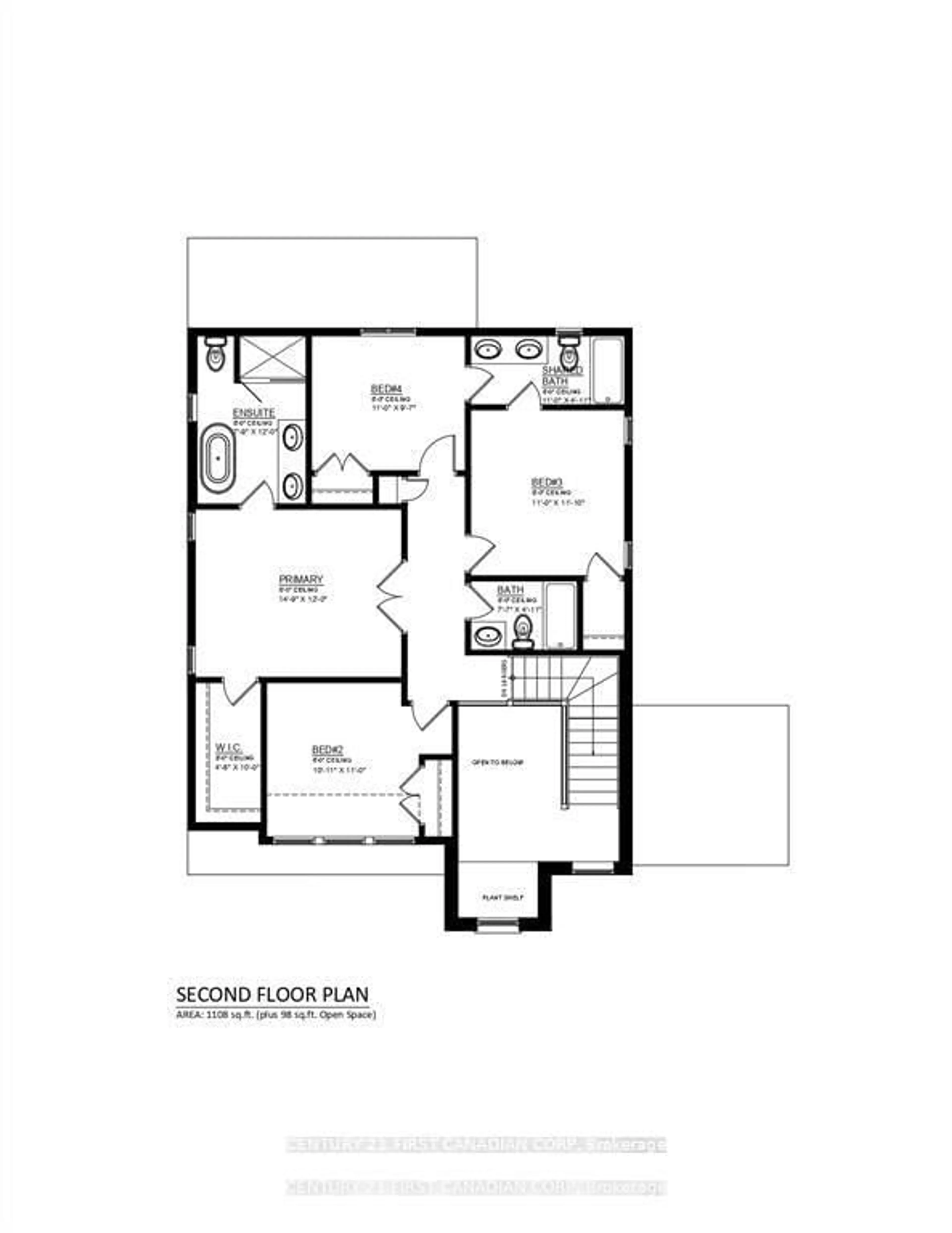 Floor plan for 3883 BIG LEAF Tr, London South Ontario N6P 0J9