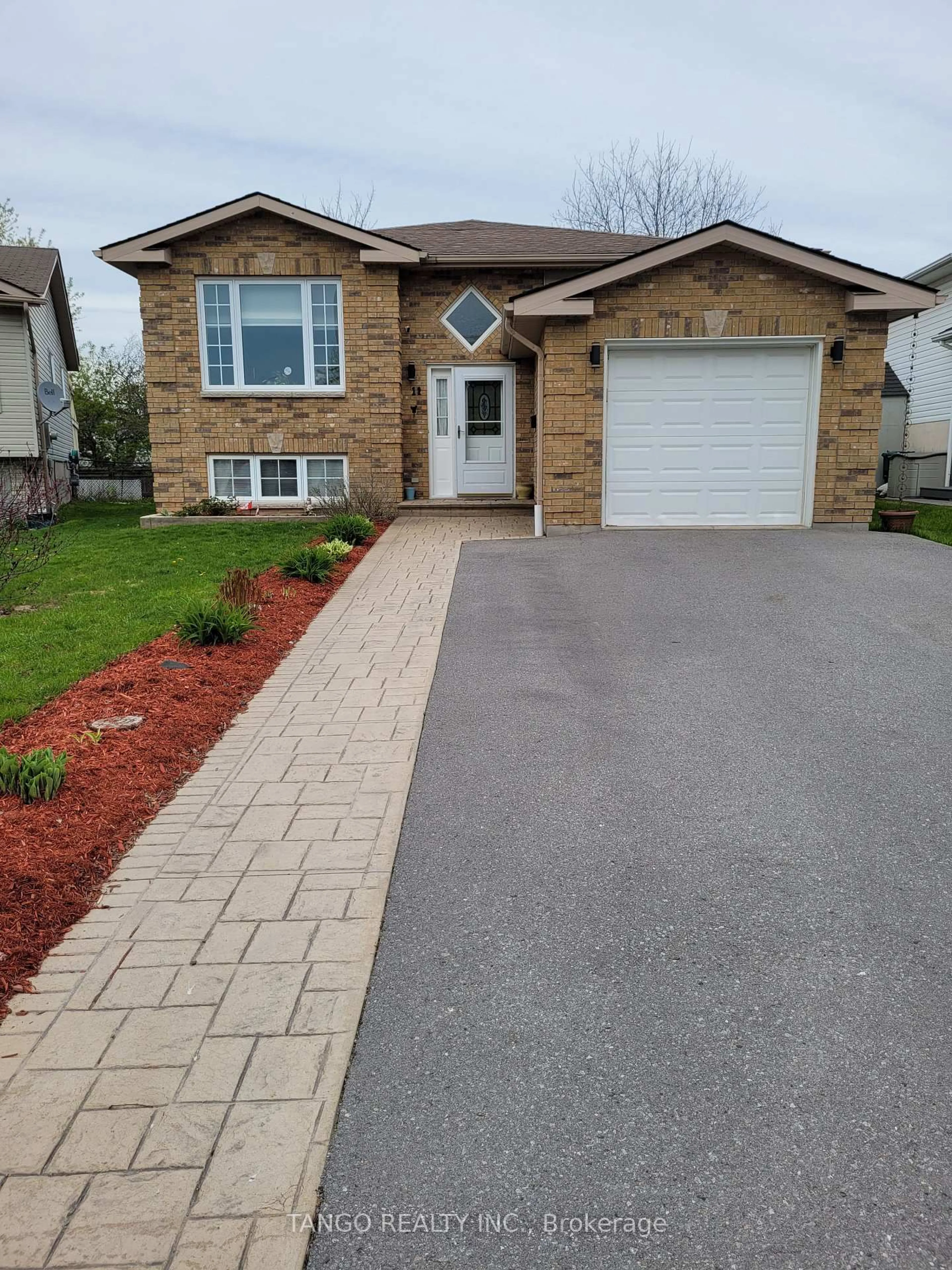 Home with brick exterior material, street for 11 Faraday Gdns, Belleville Ontario K8P 5J5