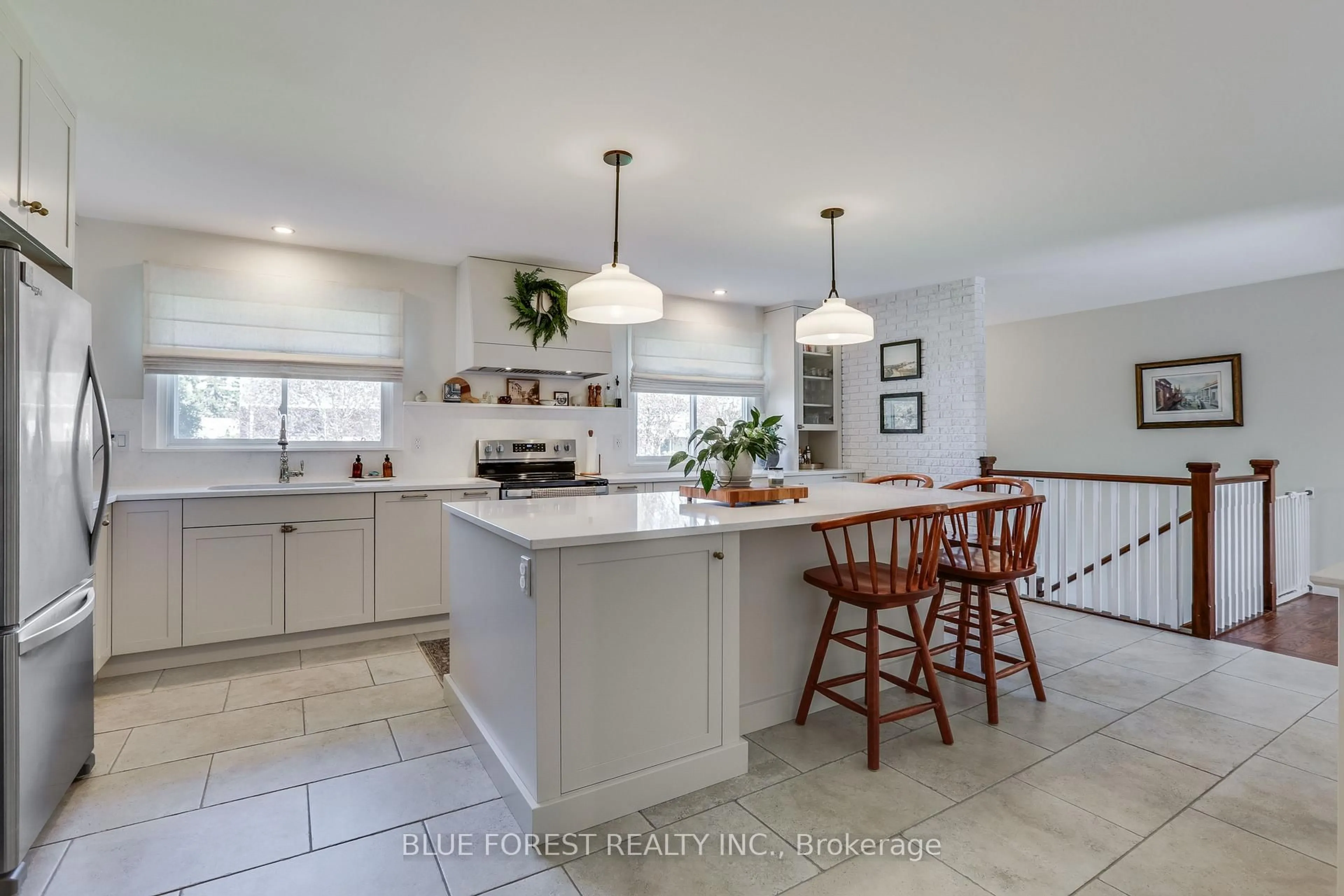 Open concept kitchen, ceramic/tile floor for 225 Coulton Dr, West Perth Ontario N0K 1N0