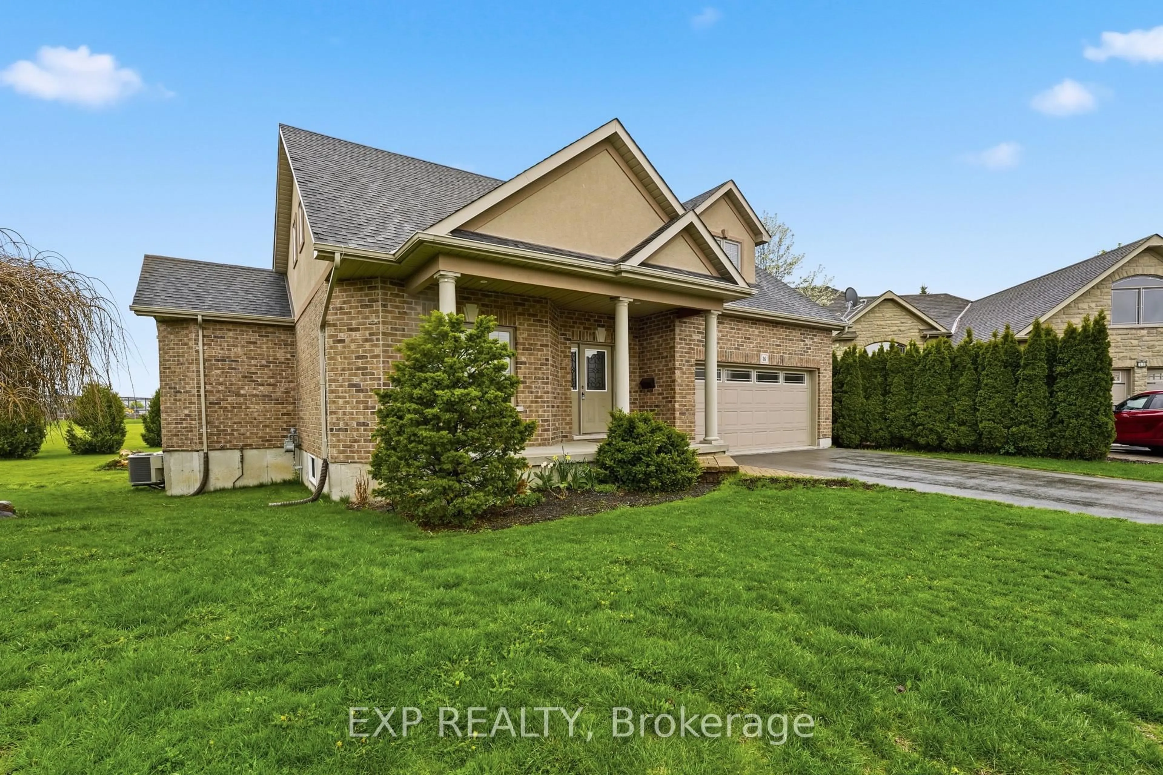 Home with brick exterior material, street for 16 Amber Pl, Belleville Ontario K8P 0B5