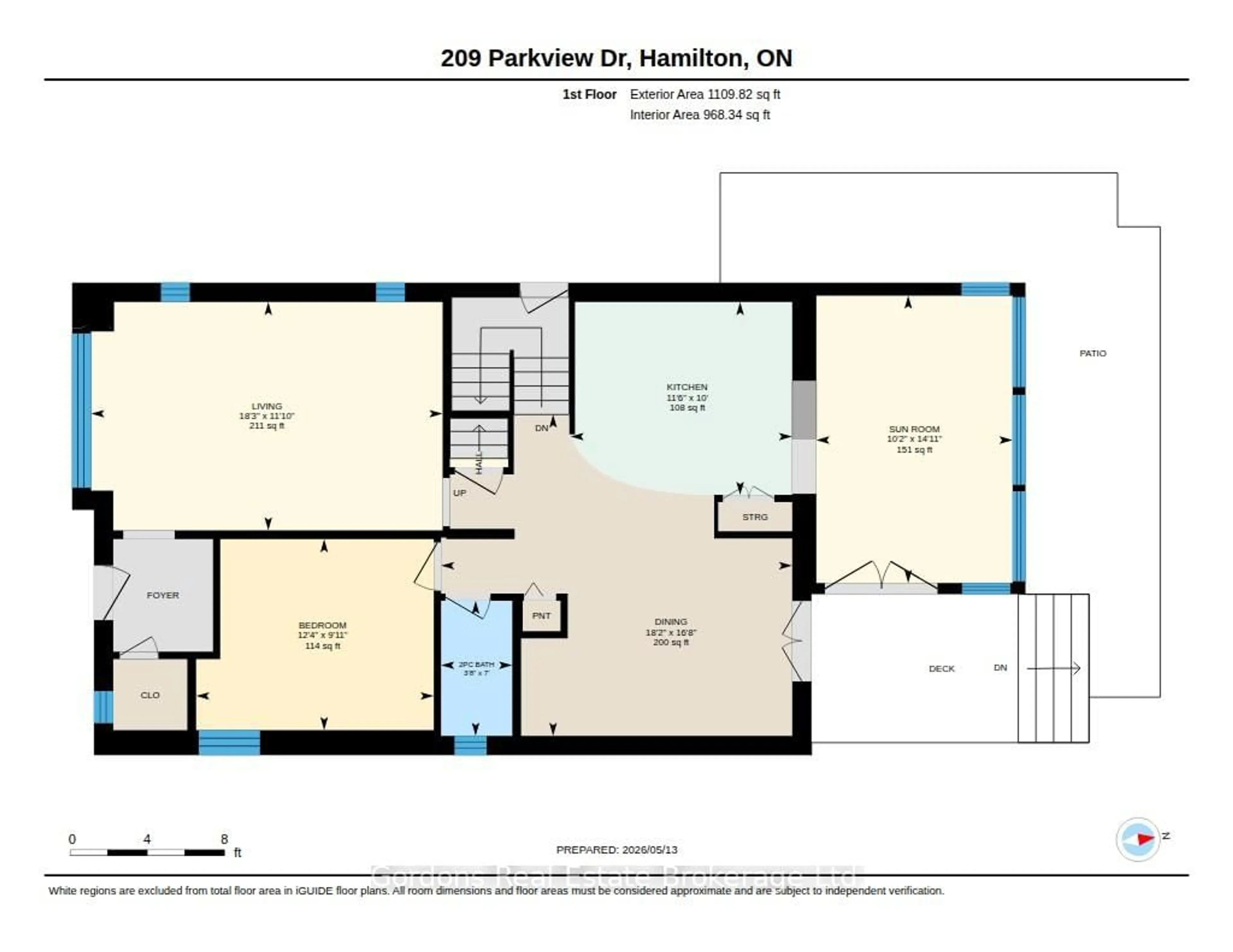 Floor plan for 209 Parkview Dr, Hamilton Ontario L8S 3Y4