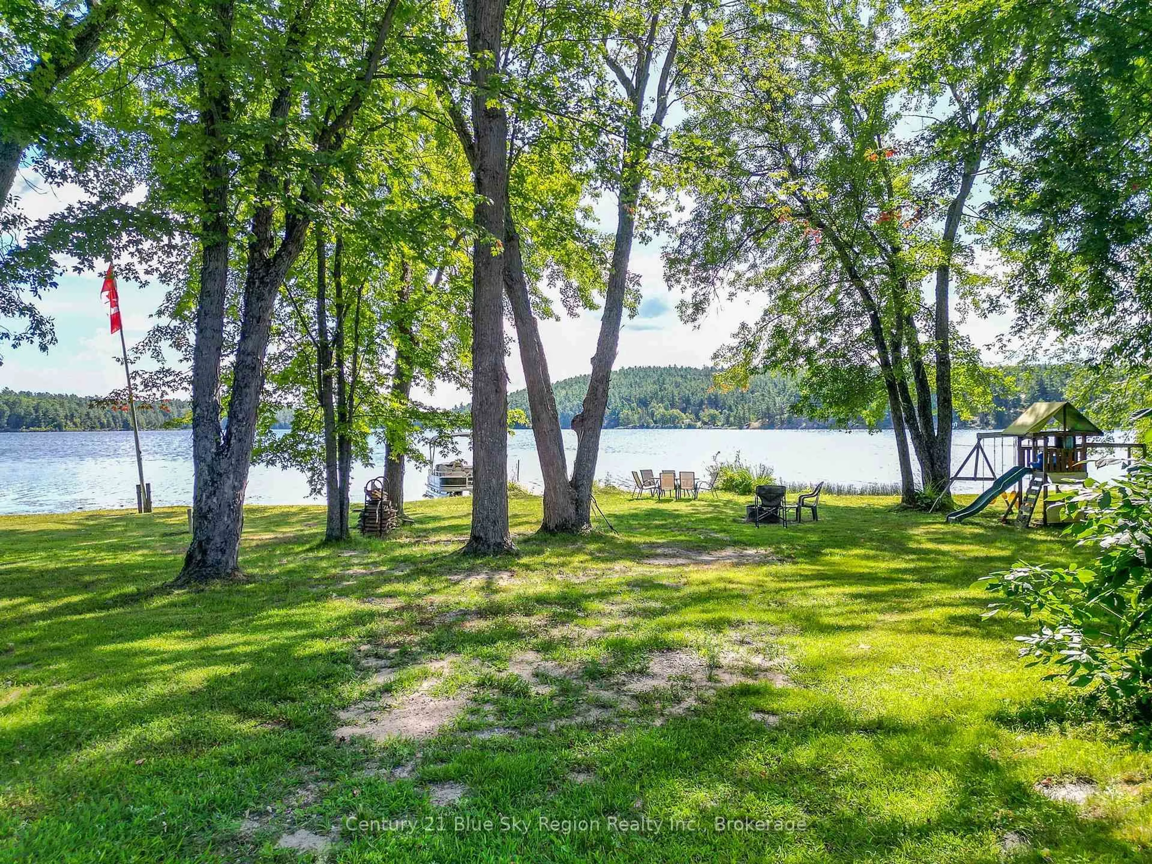 Patio, water/lake/river/ocean view for 28 Andrews Lane, Bonfield Ontario P0H 1E0