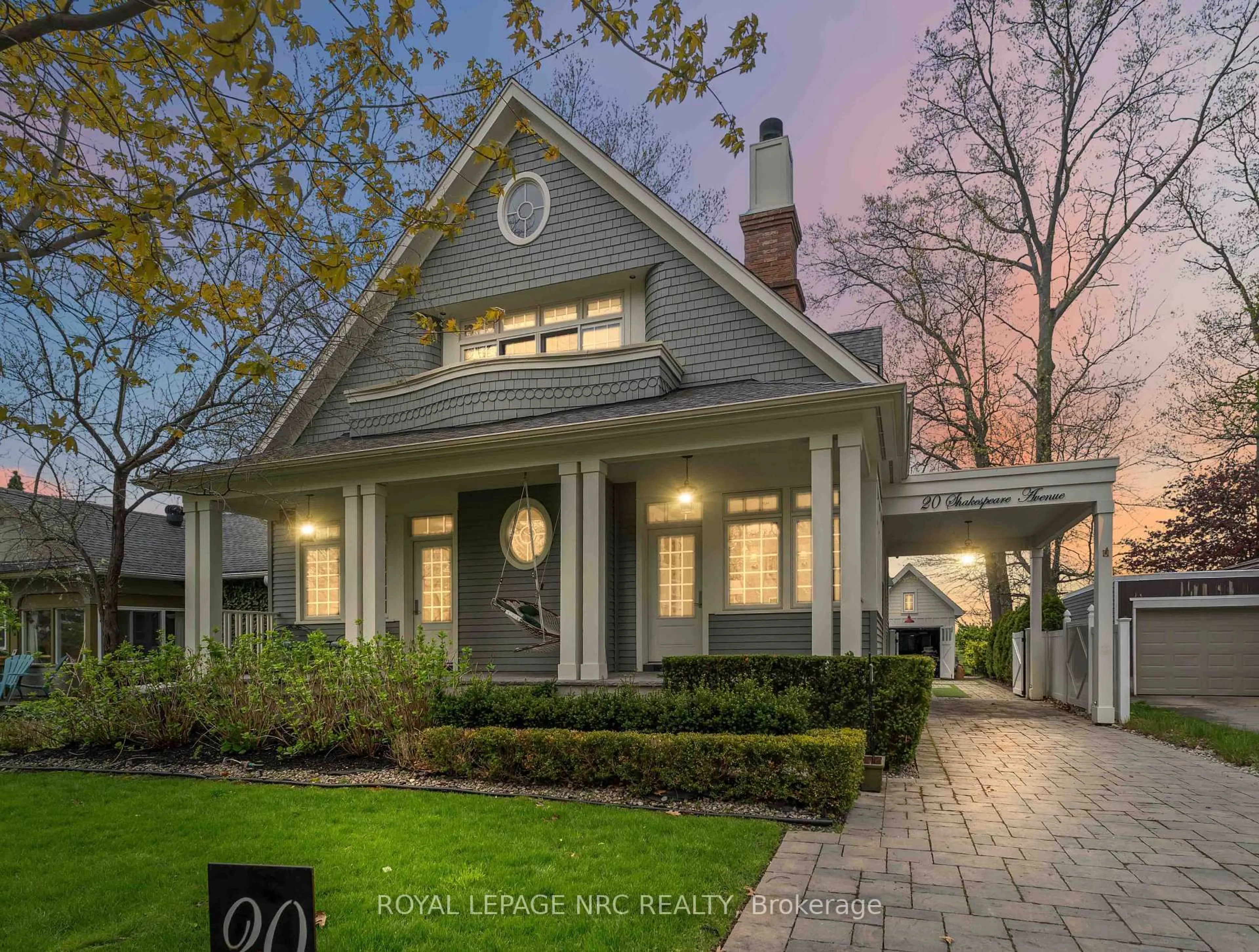 Home with brick exterior material, street for 20 Shakespeare Ave, Niagara-on-the-Lake Ontario L0S 1J0