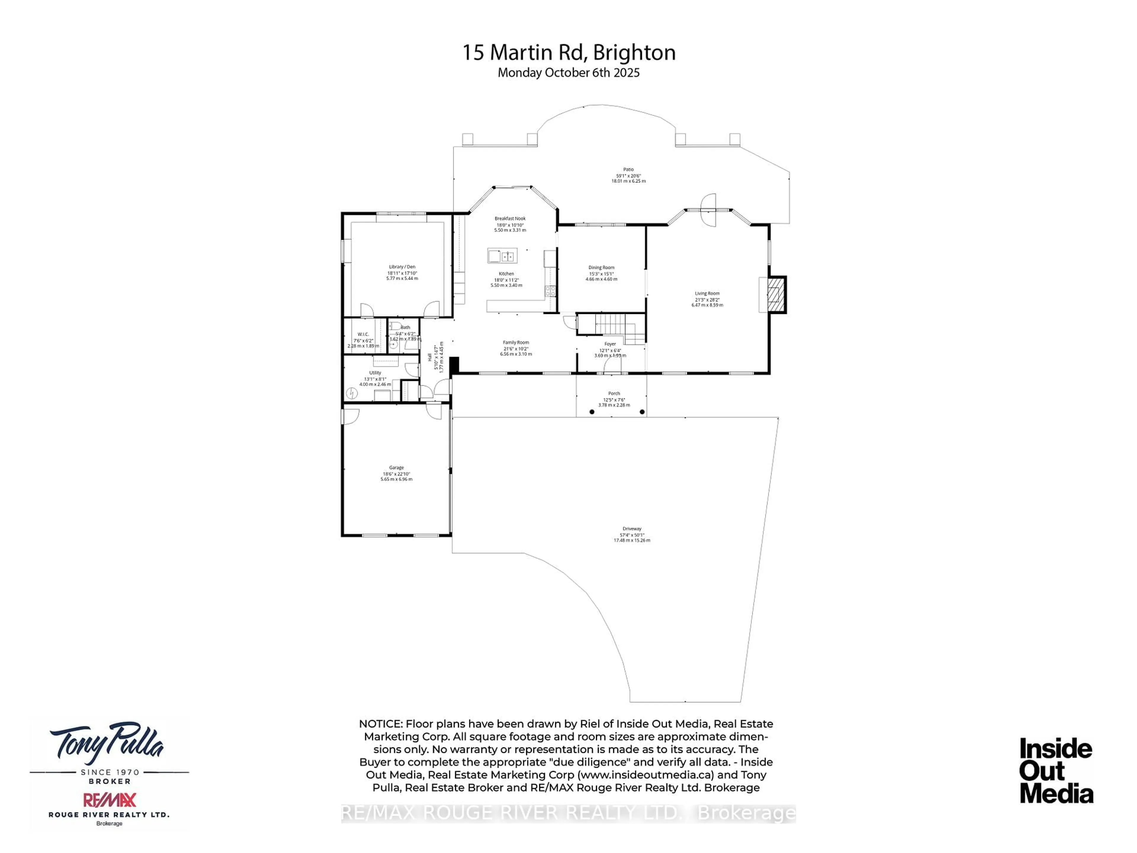 Floor plan for 15 MARTIN Rd, Brighton Ontario K0K 1H0