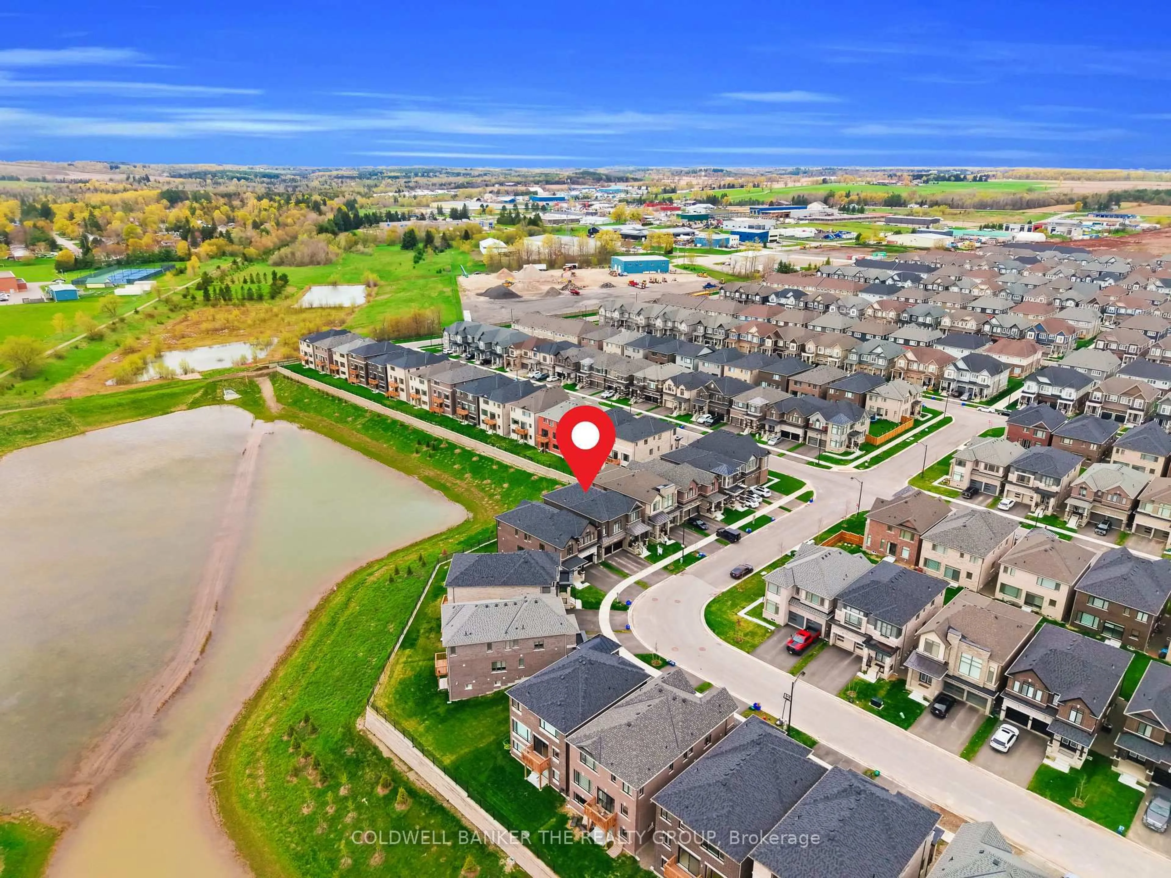A pic from outside/outdoor area/front of a property/back of a property/a pic from drone, water/lake/river/ocean view for 97 Gibson Dr, Erin Ontario N0B 1T0