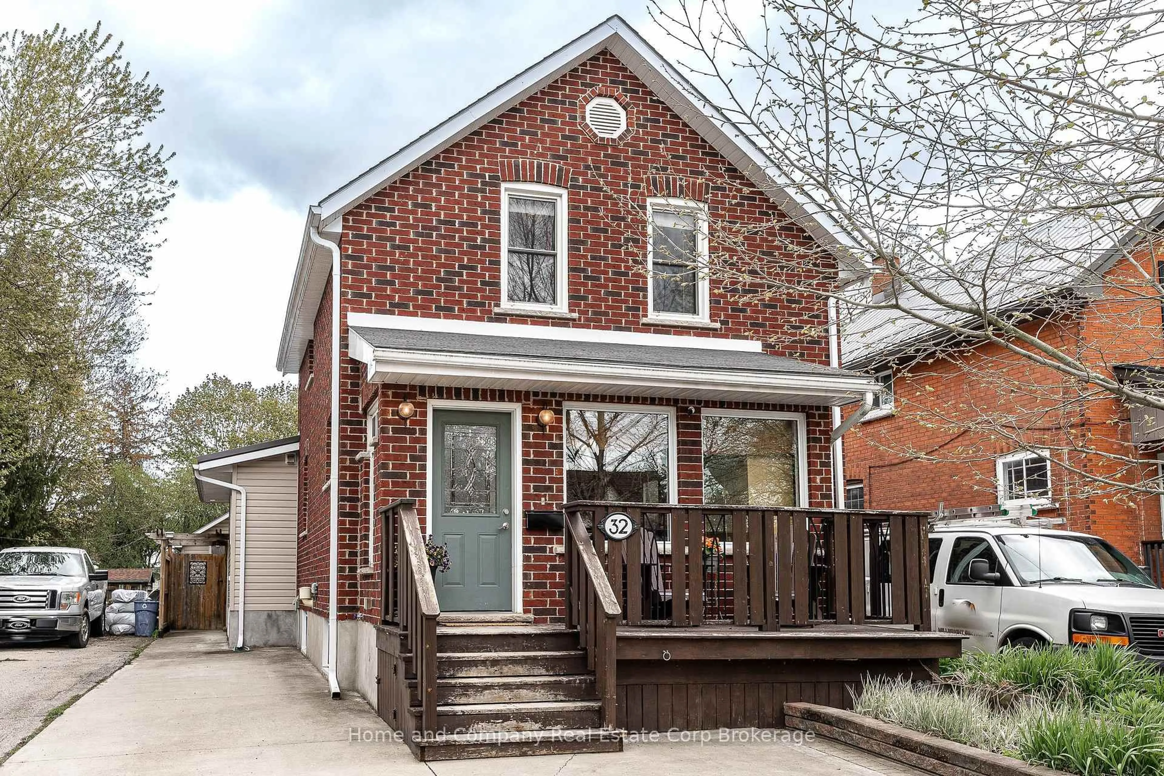 Home with brick exterior material, street for 32 Cherry St, Stratford Ontario N5A 2E8