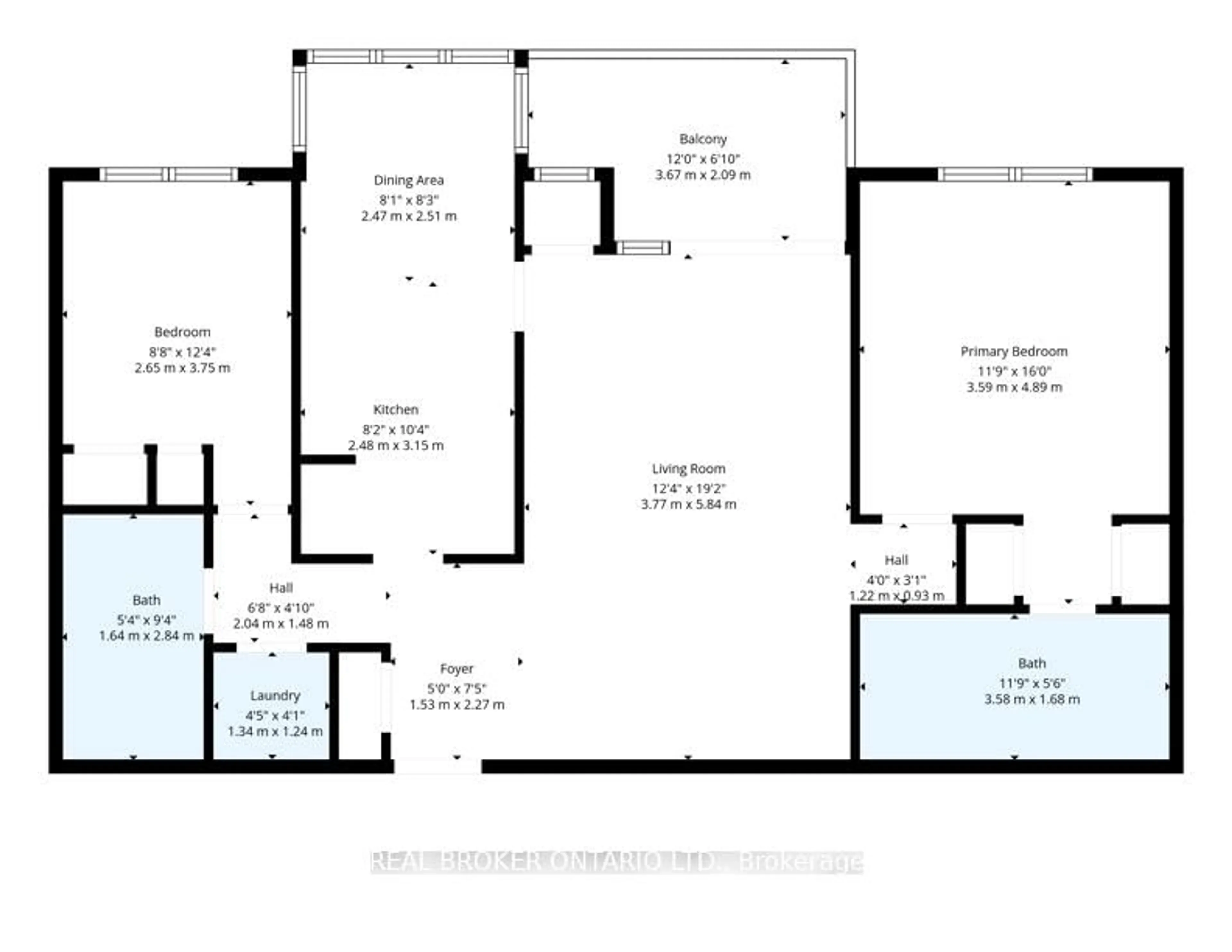 Floor plan for 30 Blue Springs Dr #215, Waterloo Ontario N2J 4T2