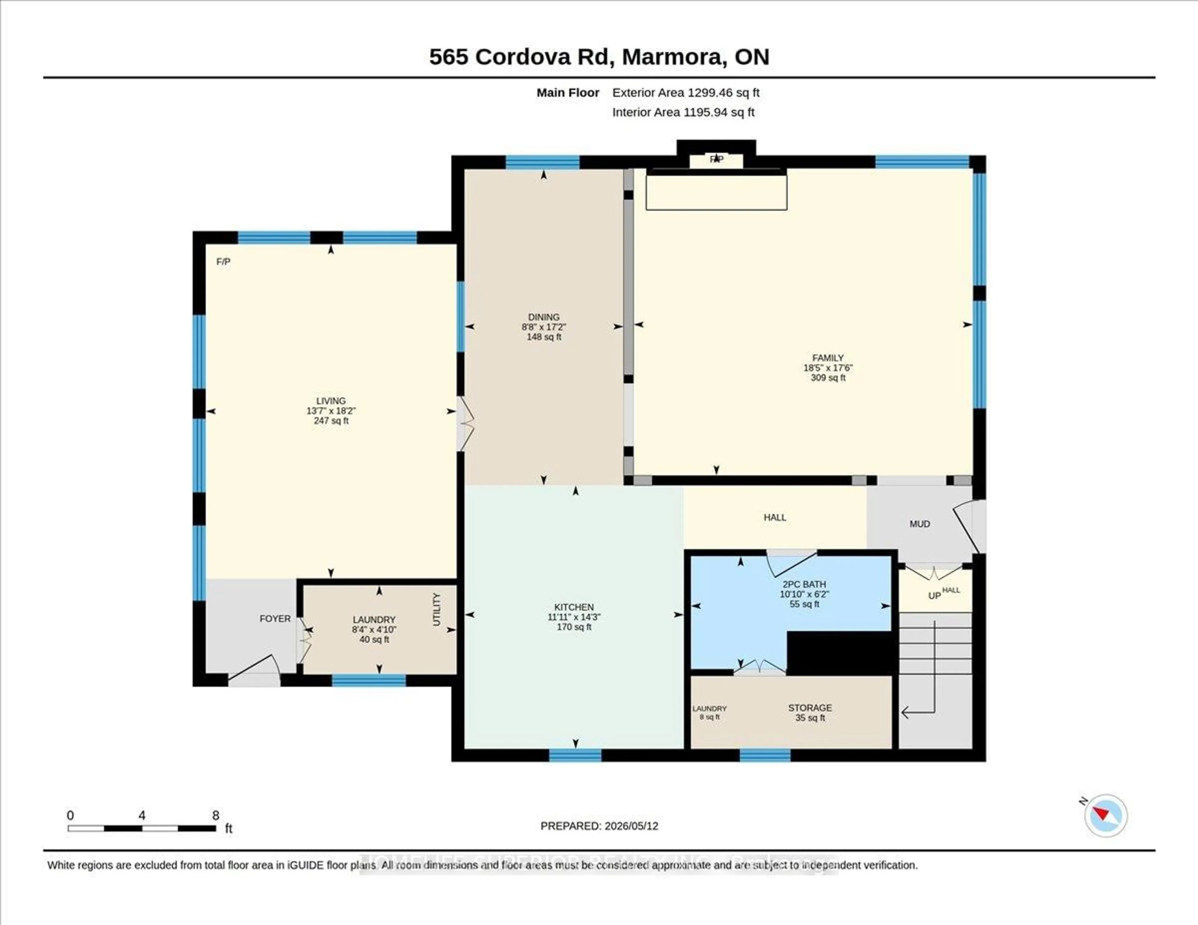 Floor plan for 565 Cordova Rd, Limoges Ontario K0K 2M0