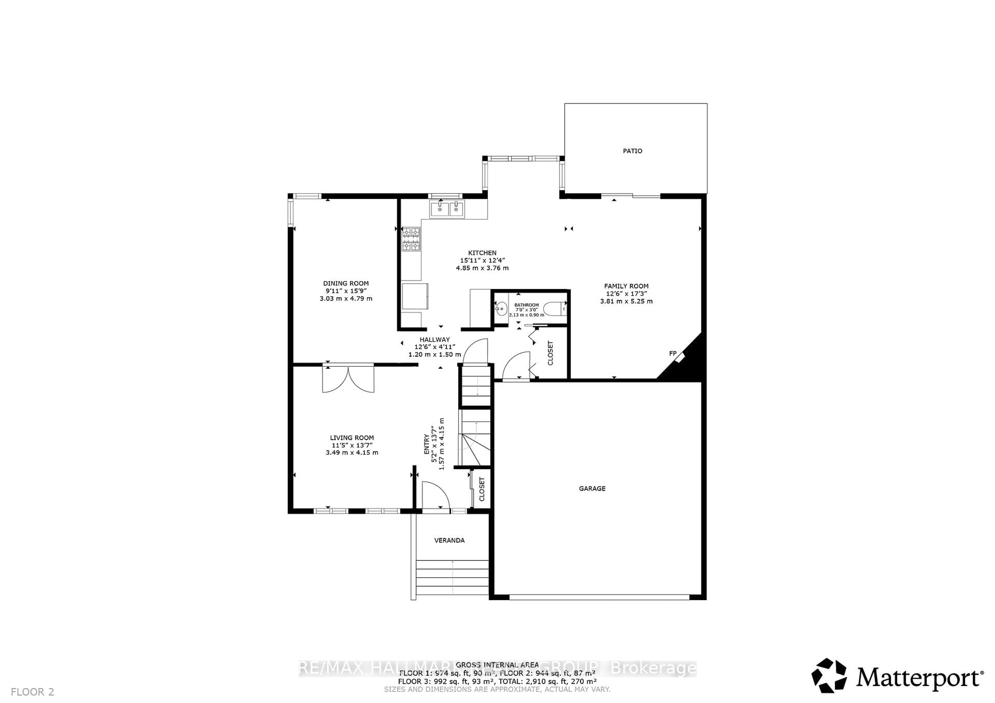 Floor plan for 3327 Descotes Circ, Clarence-Rockland Ontario K4K 1A7