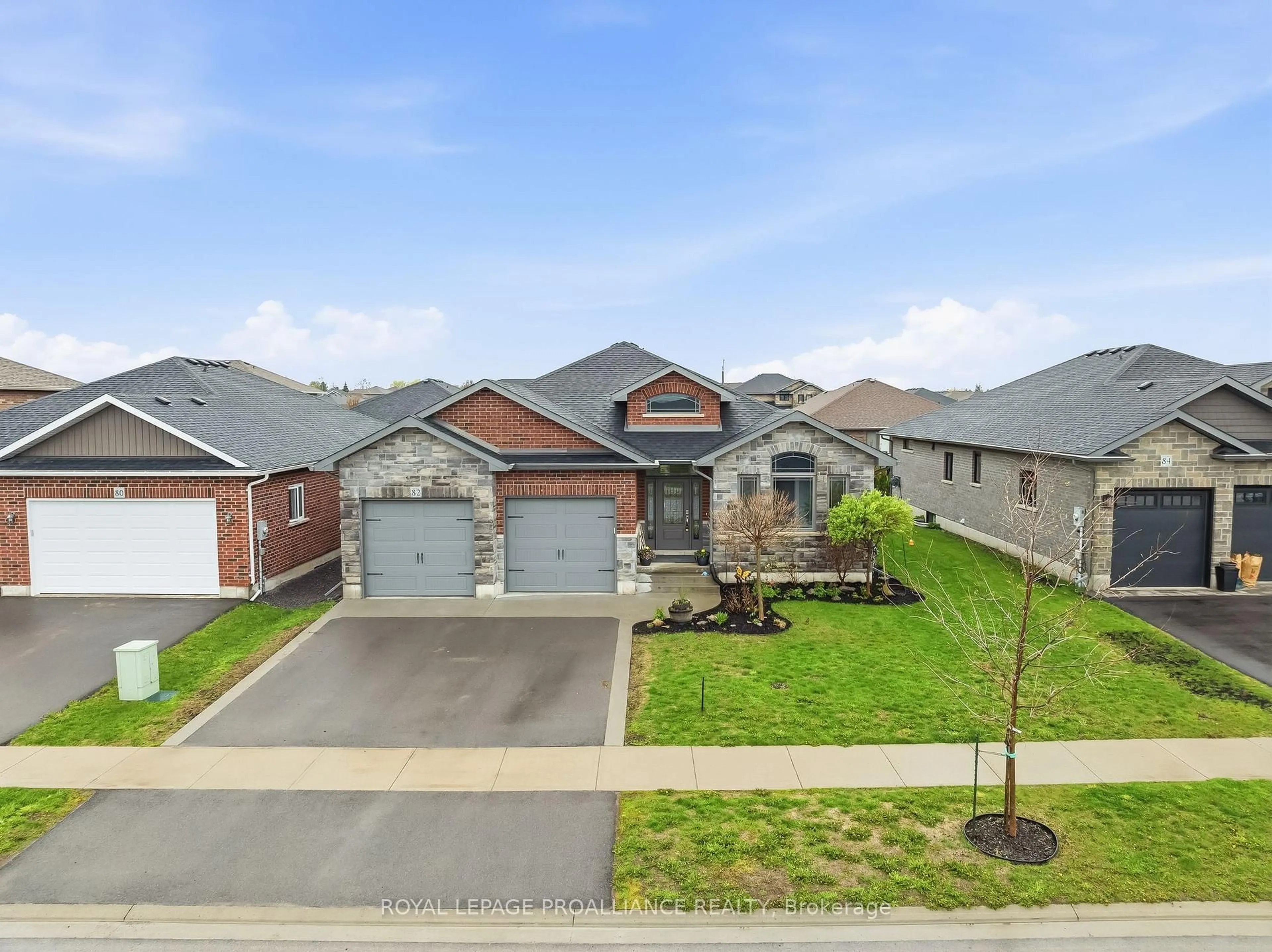 A pic from outside/outdoor area/front of a property/back of a property/a pic from drone, street for 82 Essex Dr, Belleville Ontario K8N 0J1