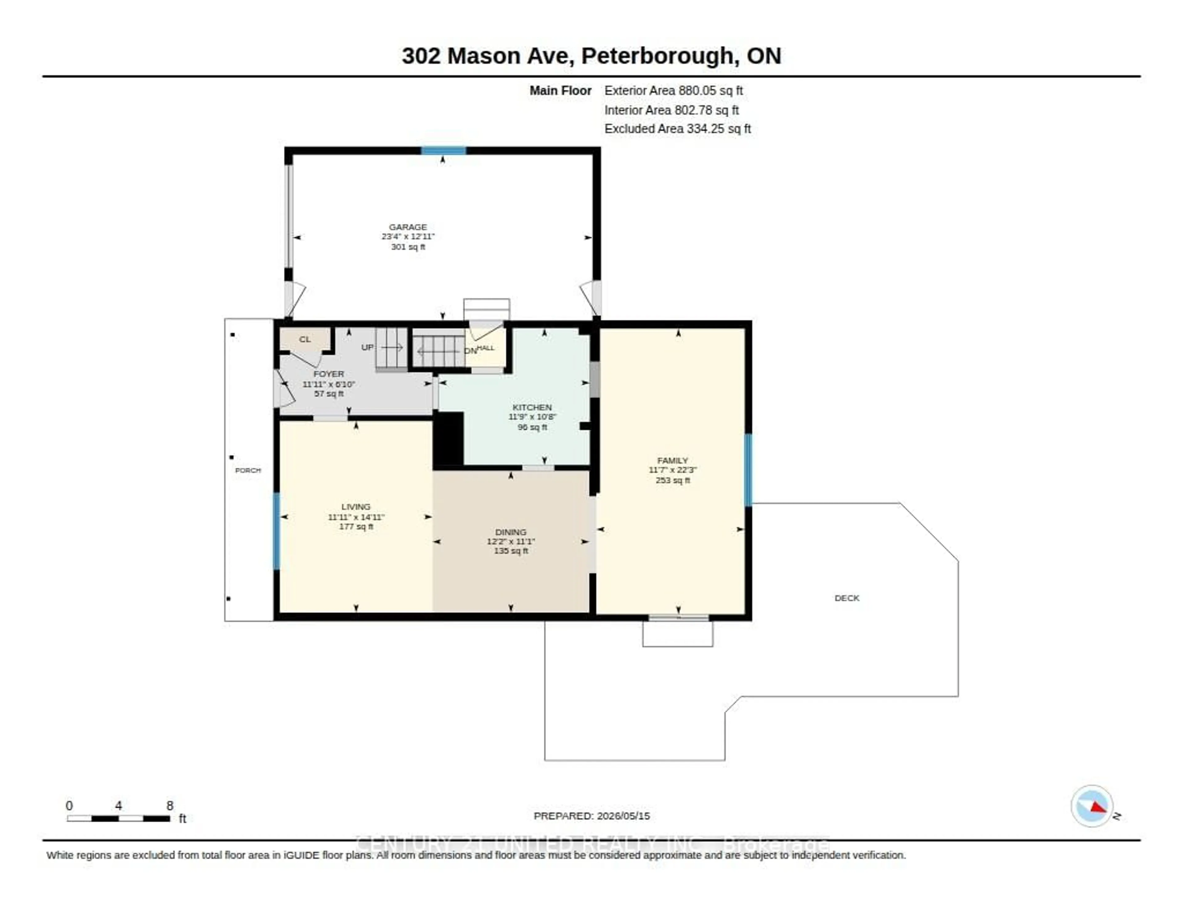 Floor plan for 302 Mason Ave, Peterborough Ontario K9H 4W5