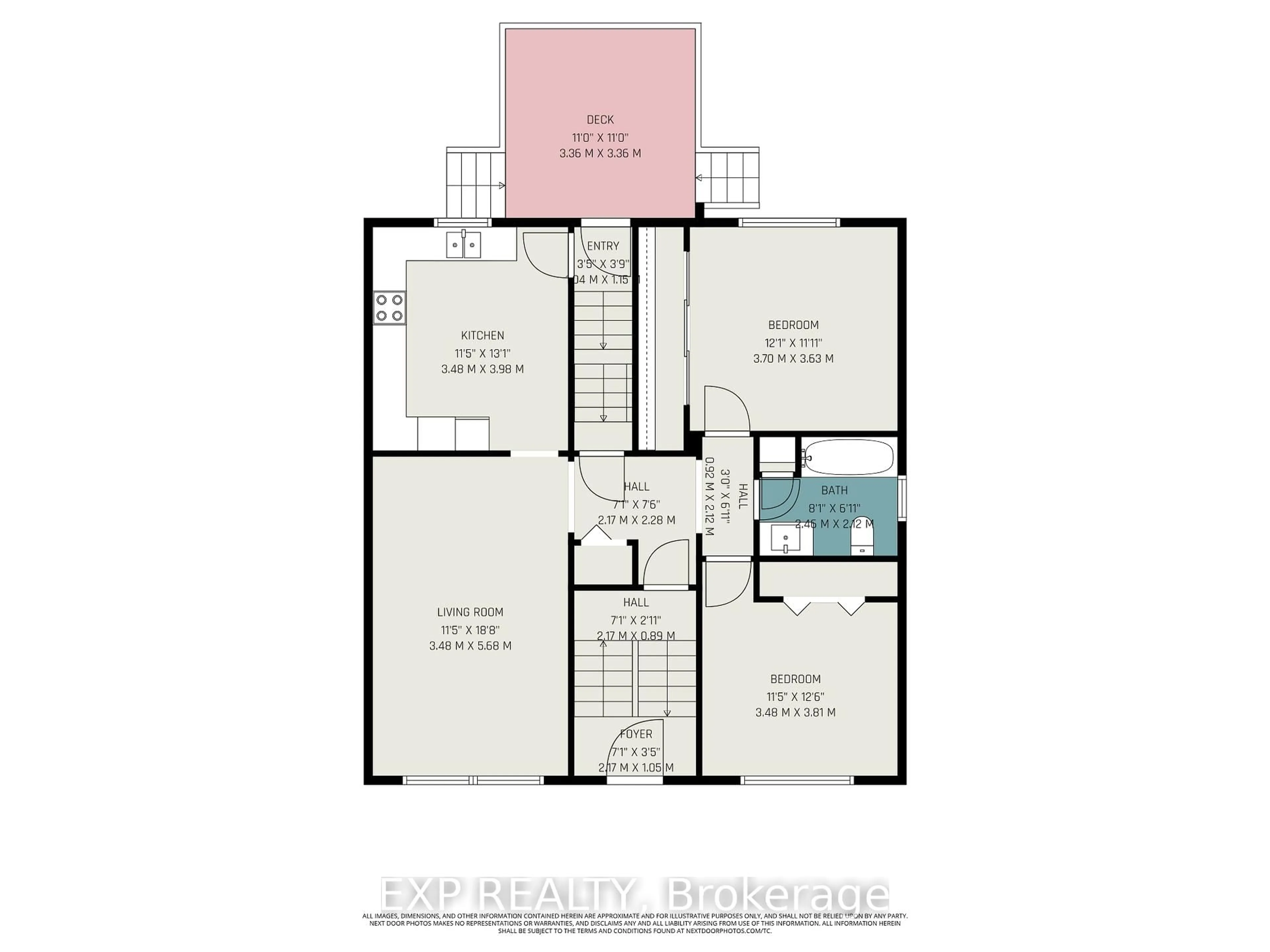 Floor plan for 885 Pinewood Cres, Ottawa Ontario K2B 5Y3