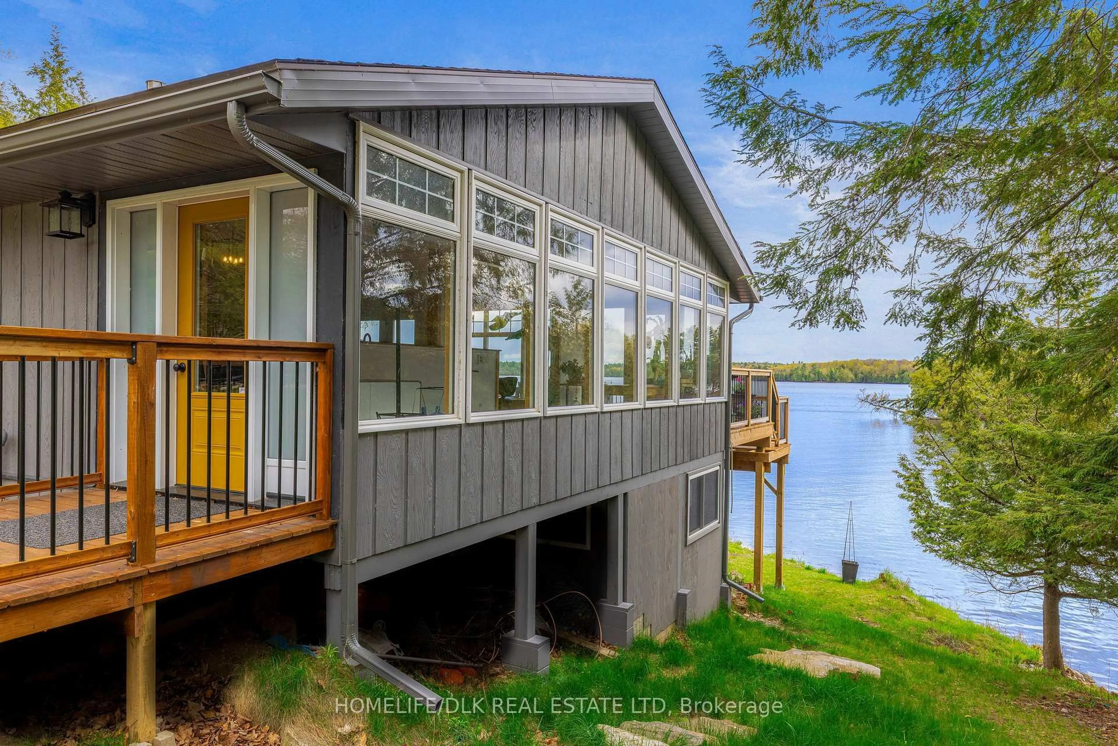 Home with vinyl exterior material, water/lake/river/ocean view for 777 Indian Lake Rd, Rideau Lakes Ontario K0G 1E0