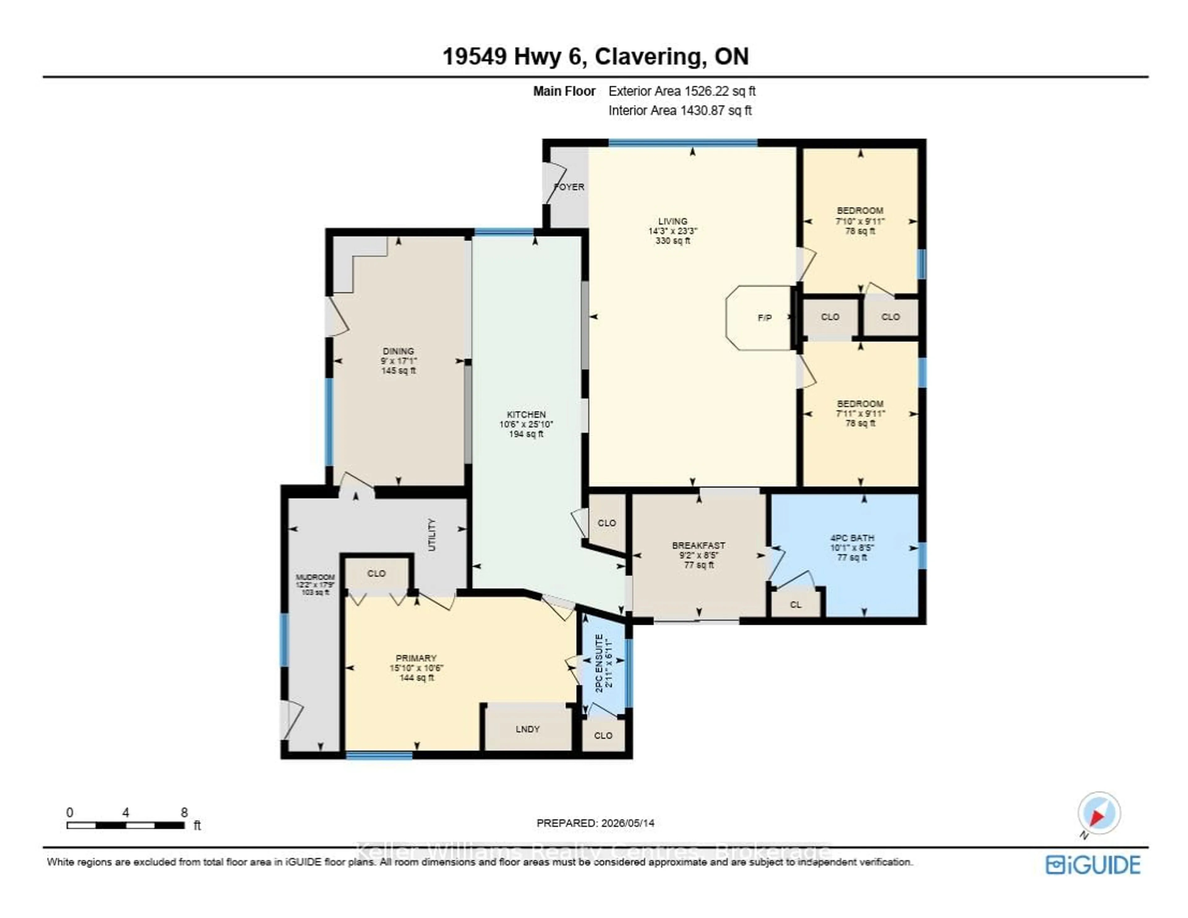 Floor plan for 19549 Highway 6, Georgian Bluffs Ontario N0H 2T0