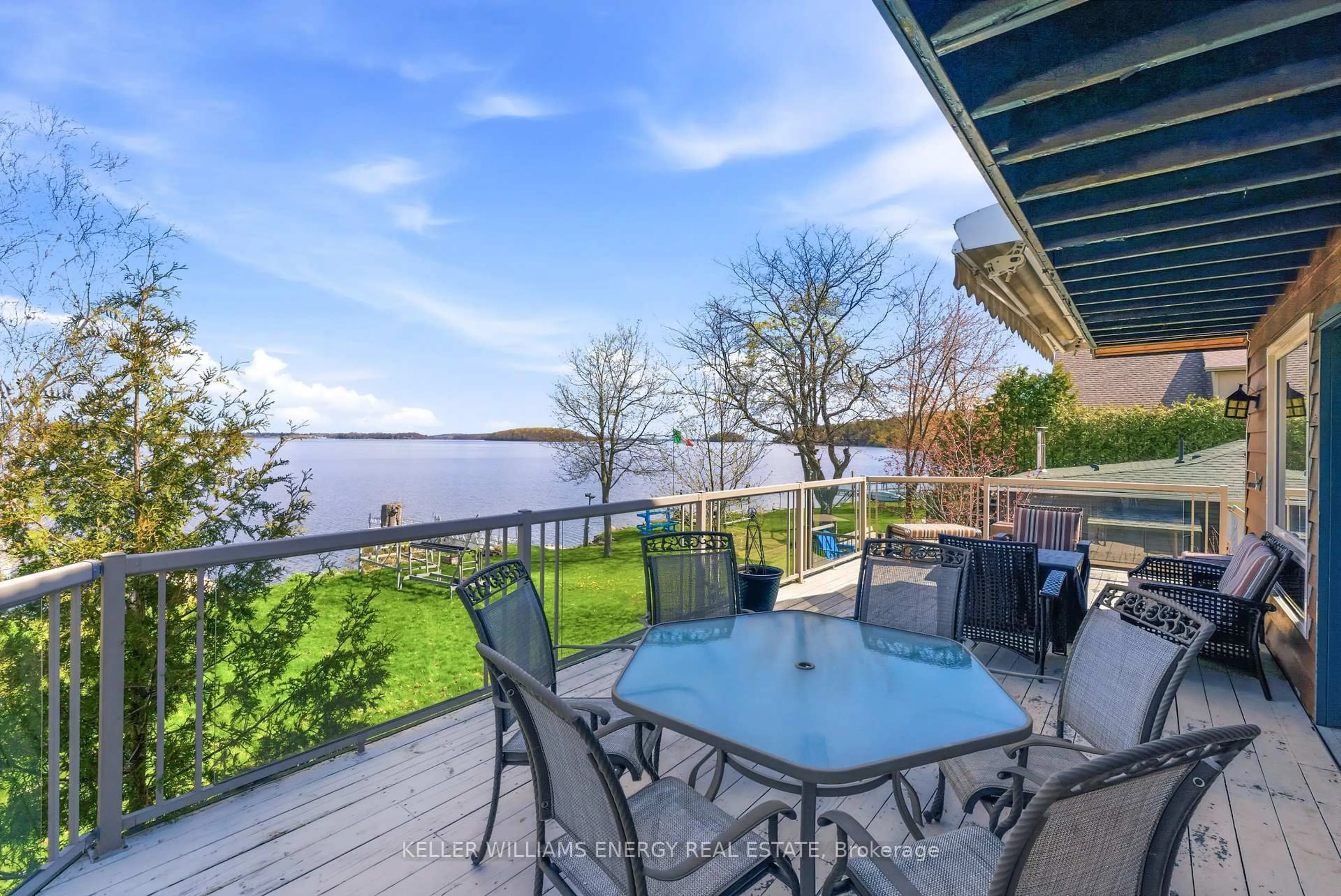 Patio, water/lake/river/ocean view for 5269 Oriole Beach Rd #260, Hamilton Township Ontario K0K 2E0