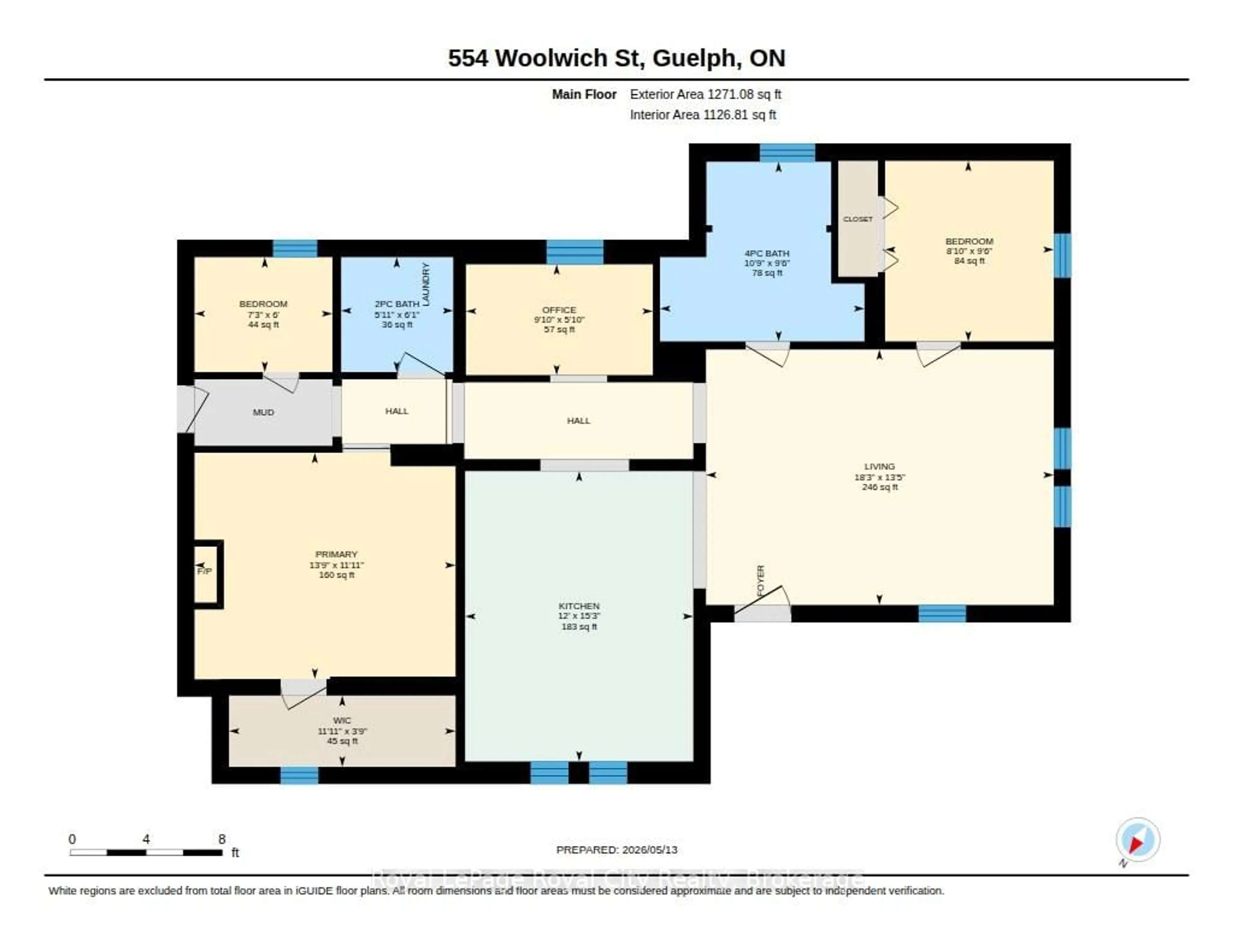 Floor plan for 554 Woolwich St, Guelph Ontario N1H 3Y2