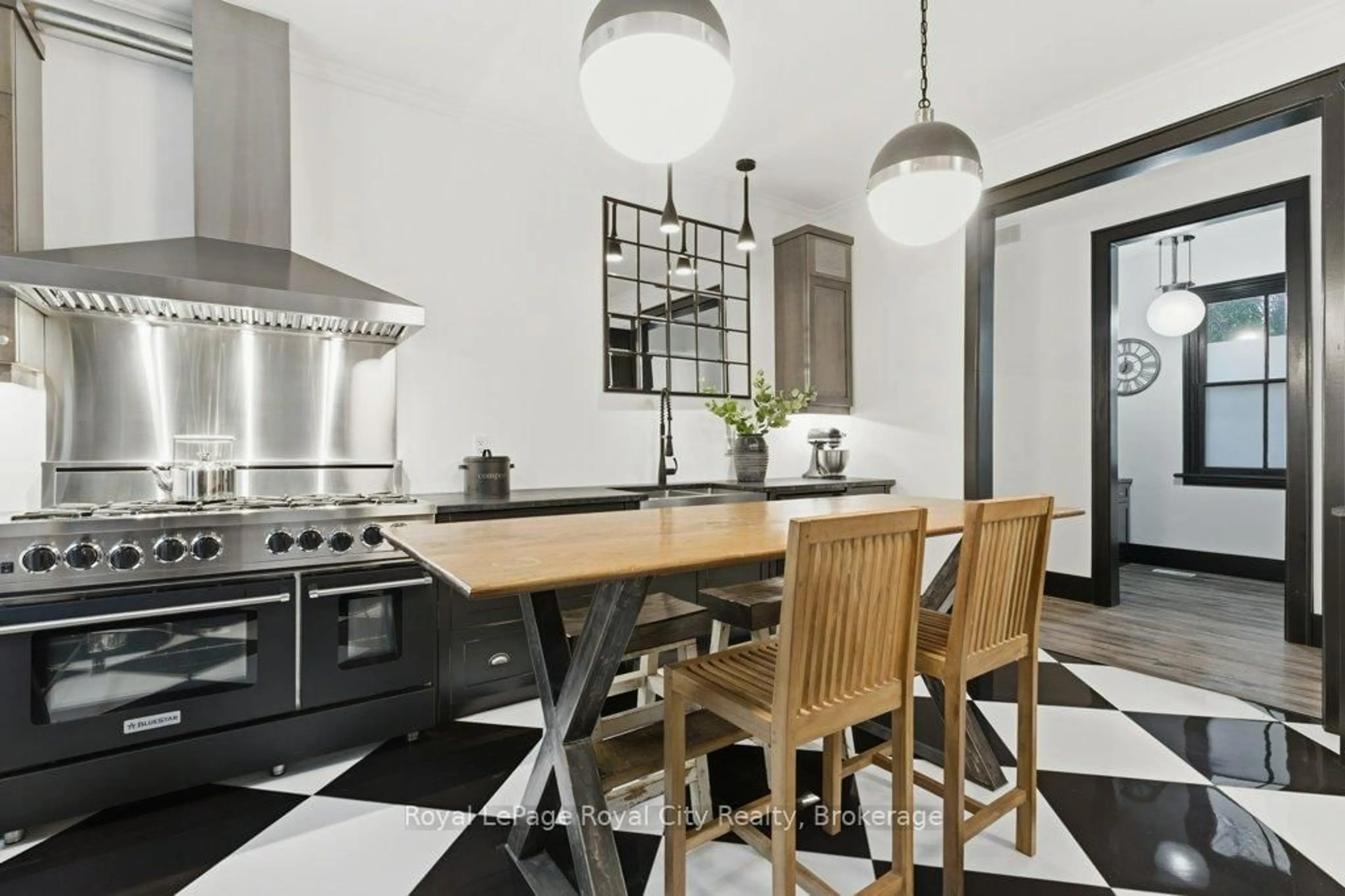 Contemporary kitchen, ceramic/tile floor for 554 Woolwich St, Guelph Ontario N1H 3Y2