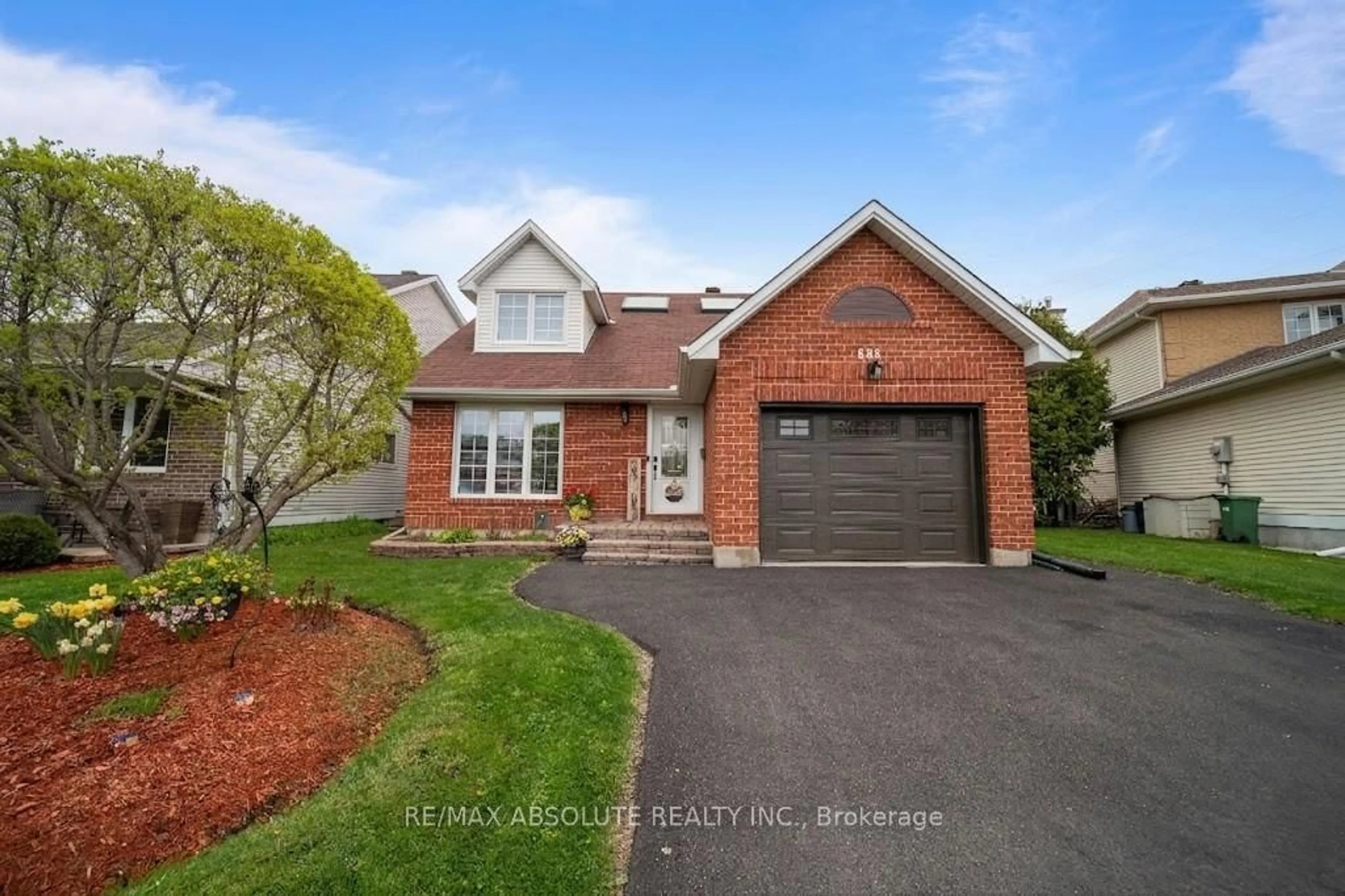 Home with brick exterior material, street for 698 THICKET Way, Orleans Ontario K4A 3B4