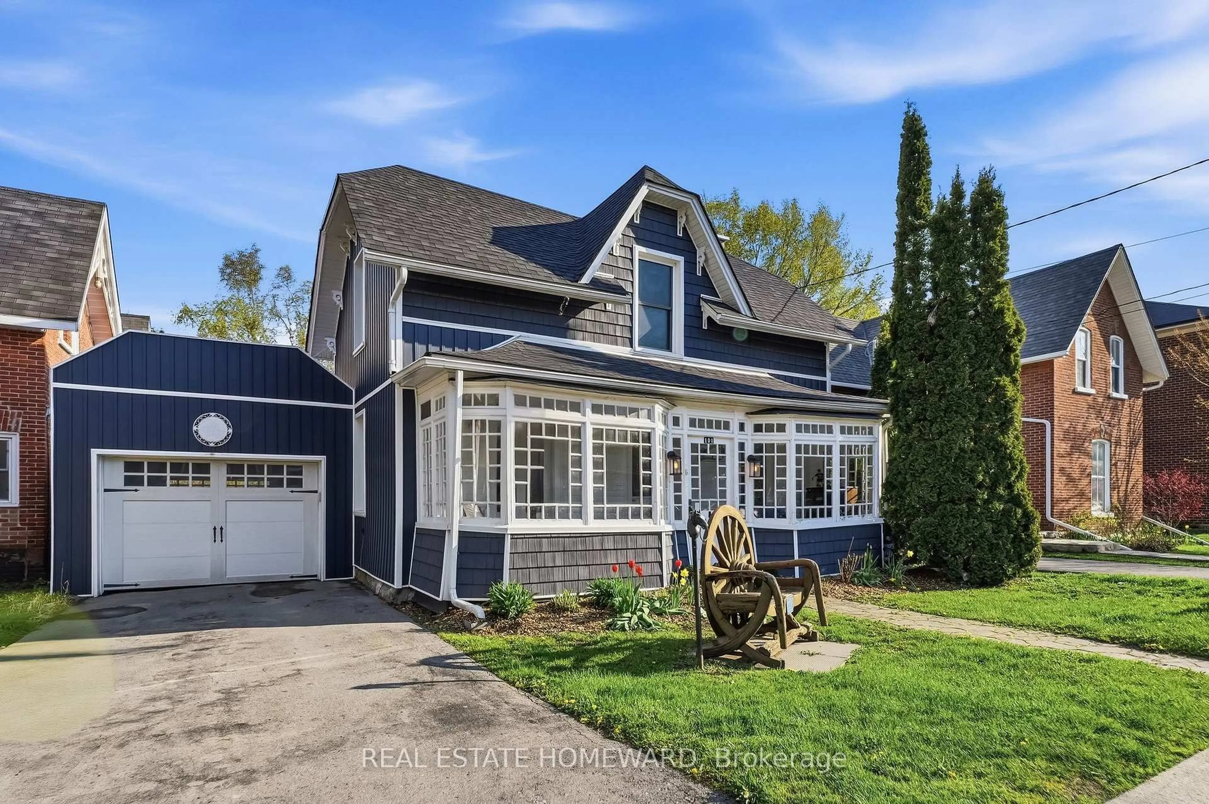 Home with vinyl exterior material, street for 101 Main St, Brighton Ontario K0K 1H0