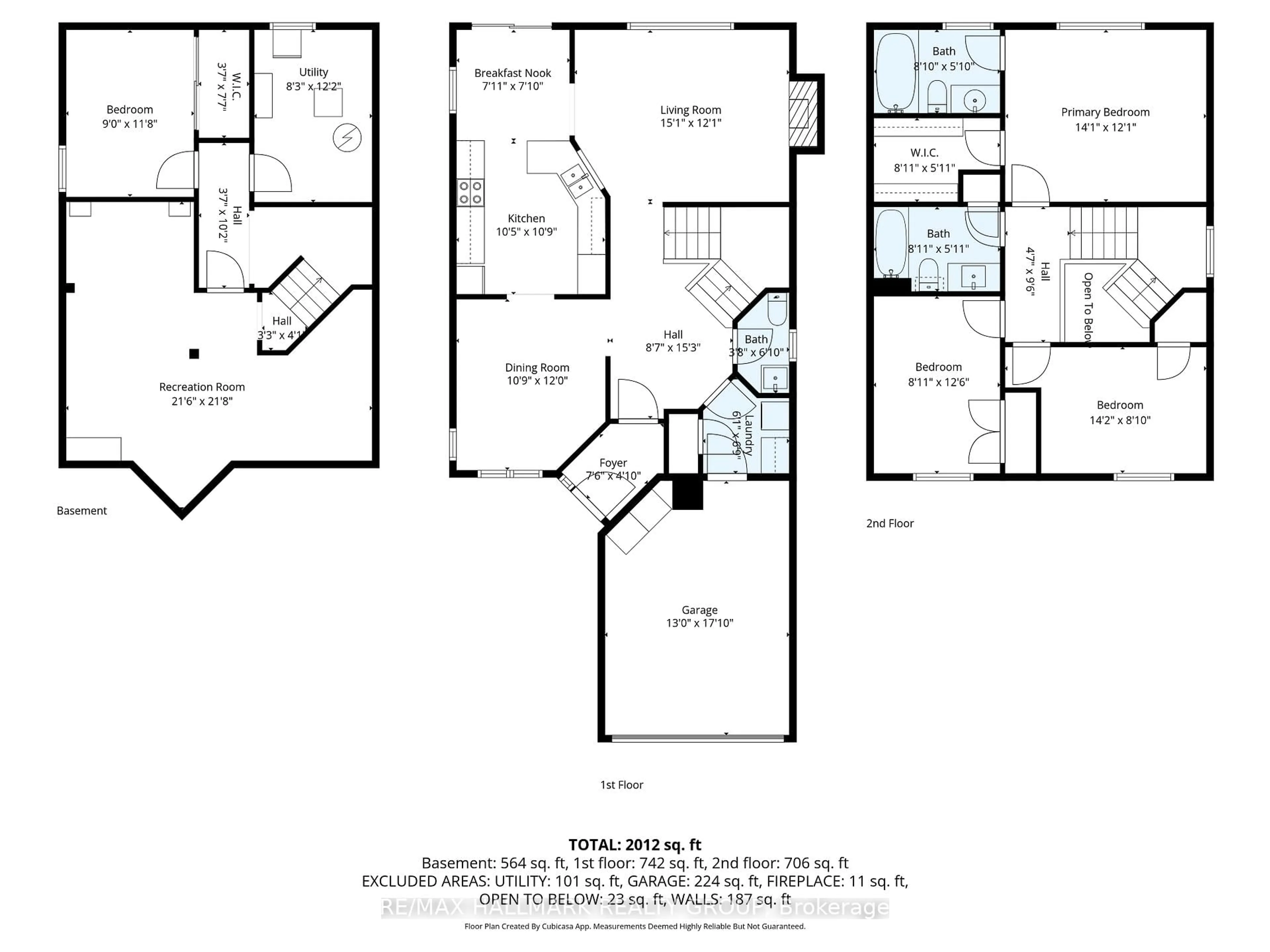 Floor plan for 48 Avonmore Cres, Ottawa Ontario K2G 6J7