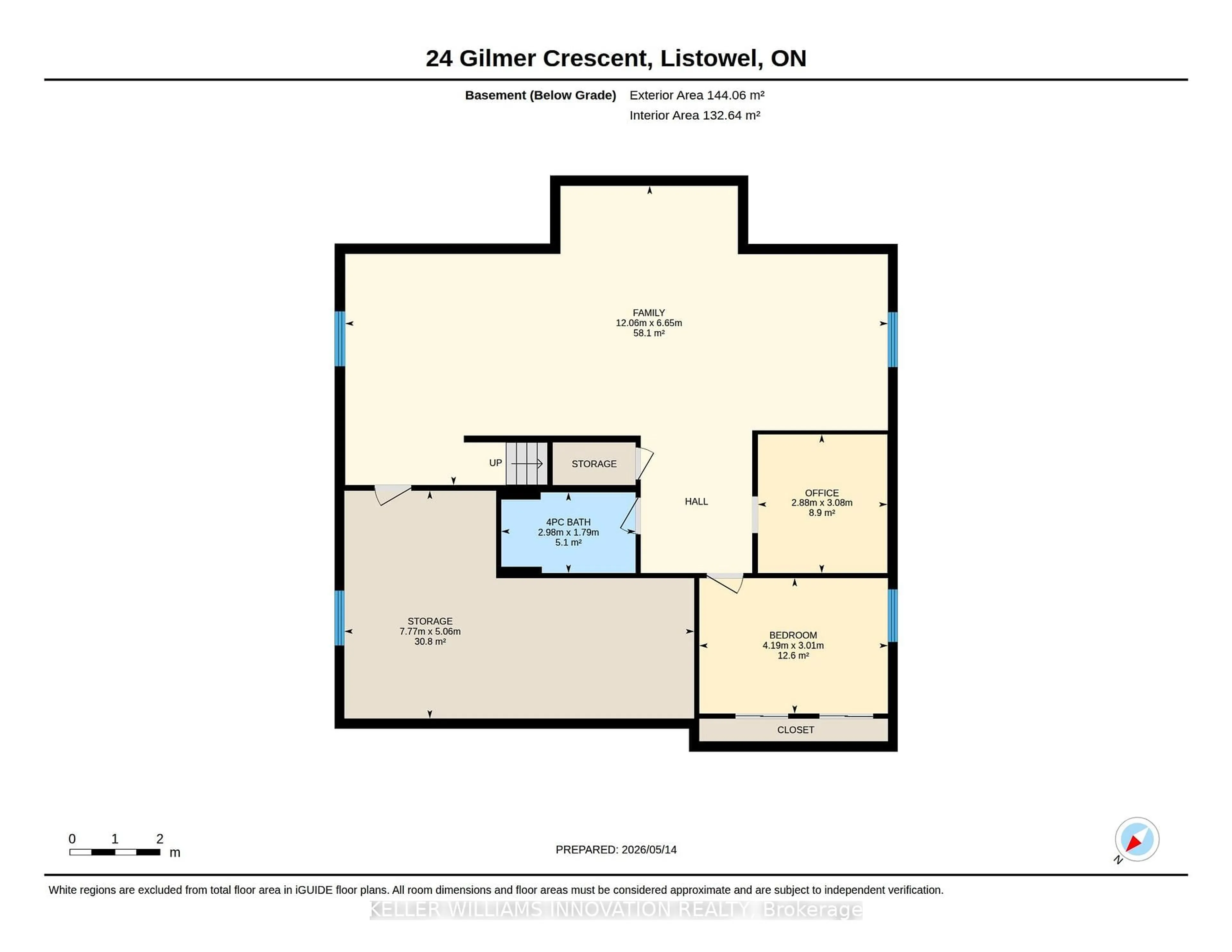 Floor plan for 24 Gilmer Cres, North Perth Ontario N4W 0H2