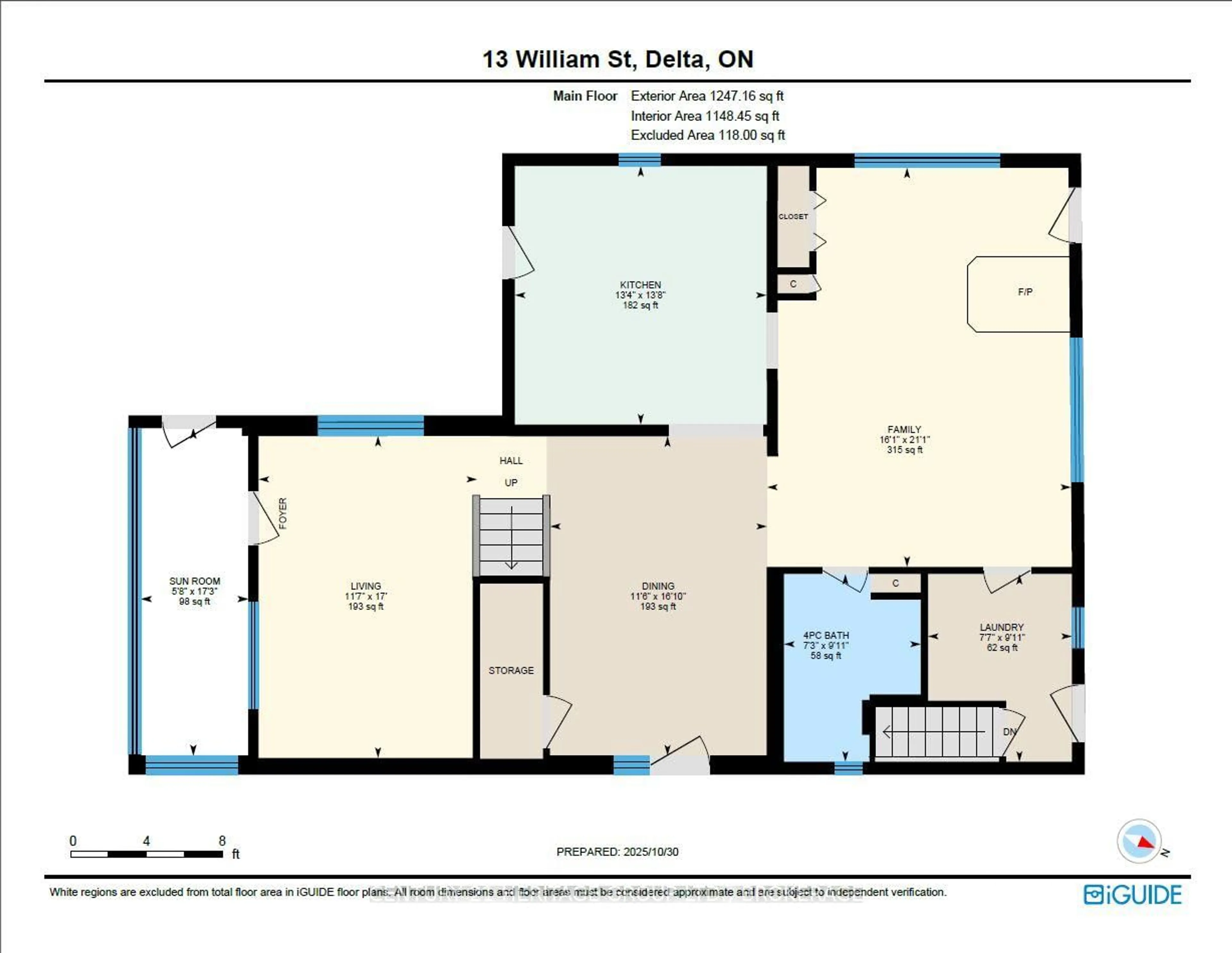 Floor plan for 13 WILLIAM St, Rideau Lakes Ontario K0E 1G0