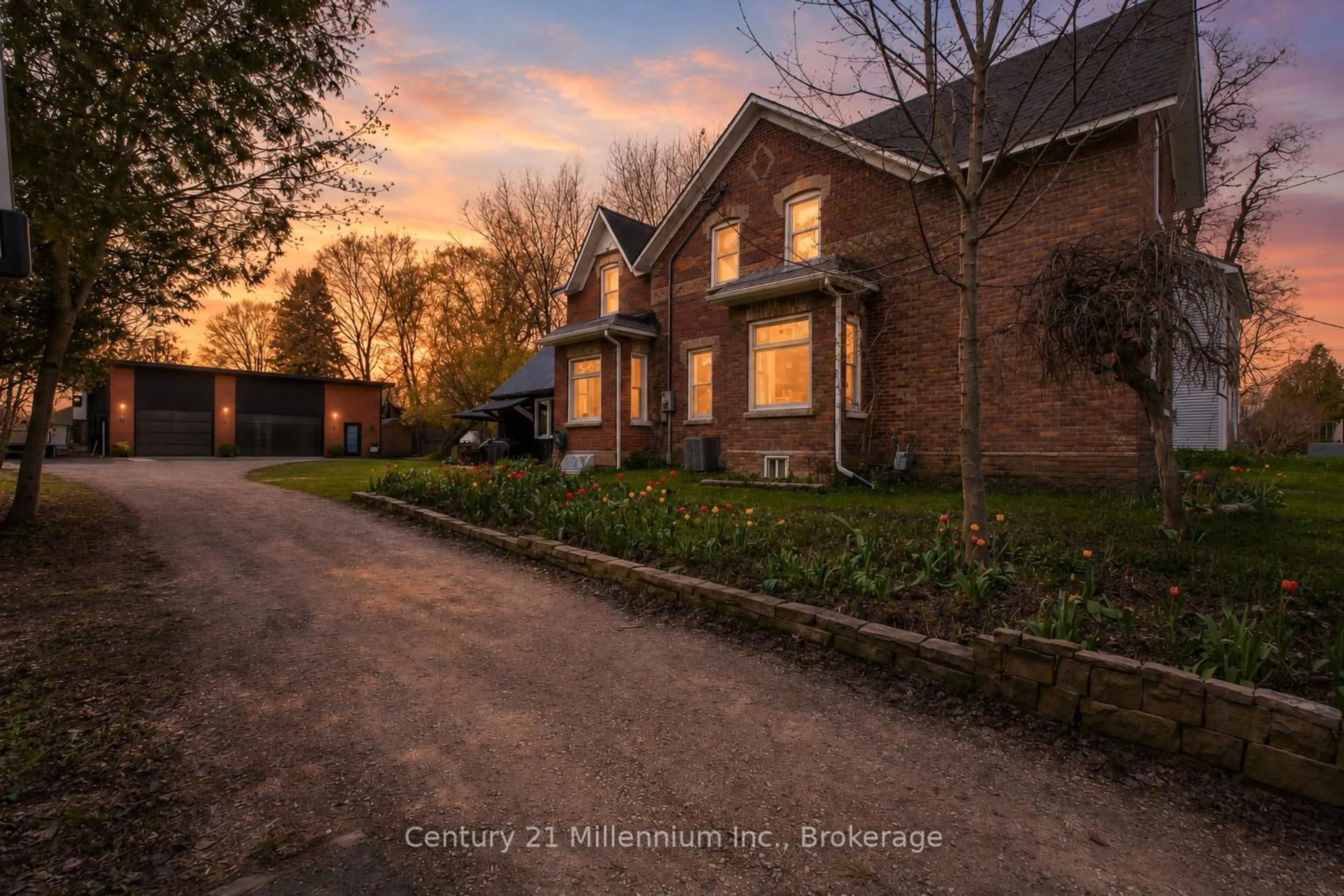 A pic from outside/outdoor area/front of a property/back of a property/a pic from drone, street for 16 Peter St, Grey Highlands Ontario N0C 1E0