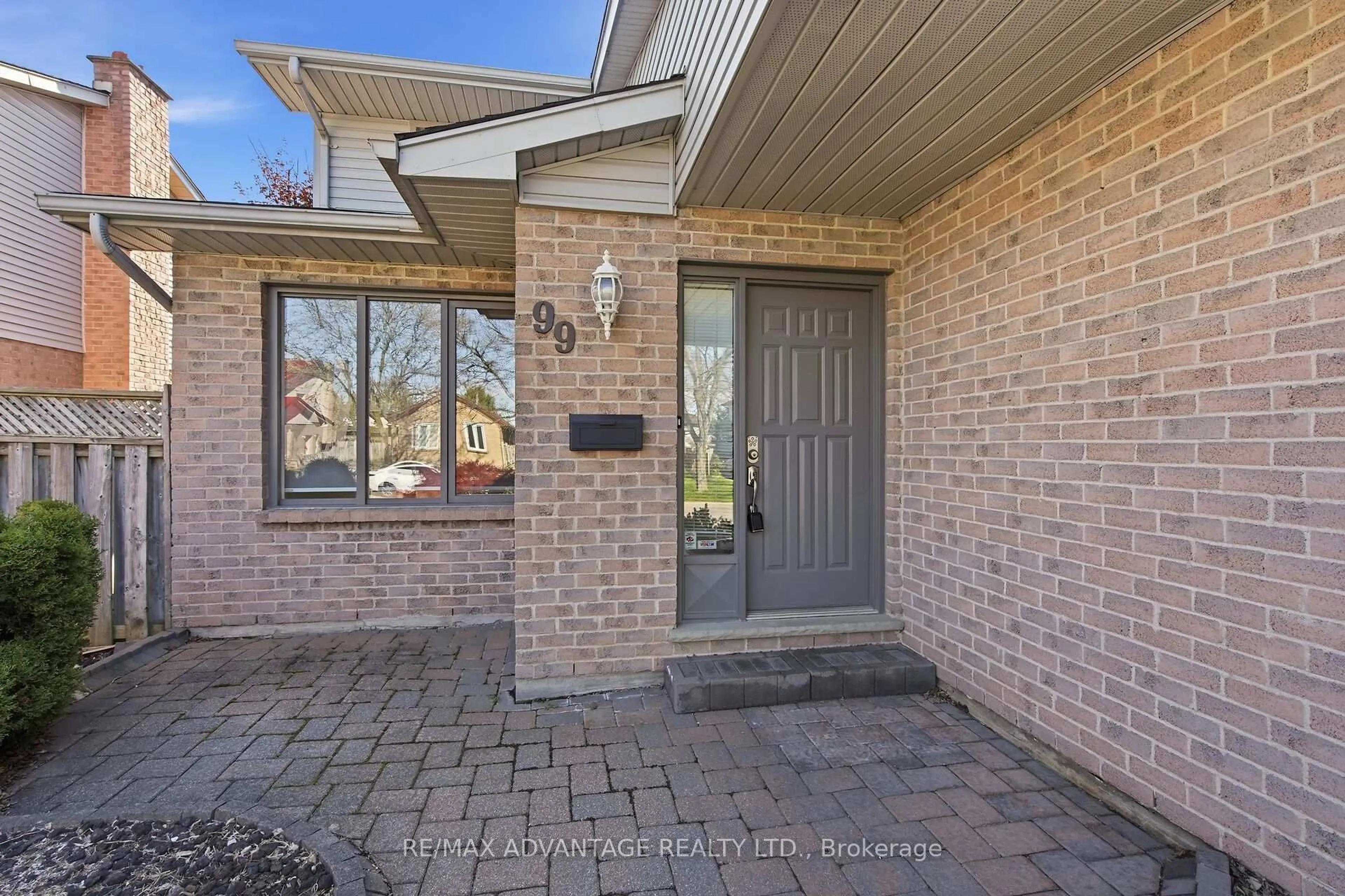 Home with brick exterior material, street for 99 Conway Lane, London South Ontario N6E 3K1